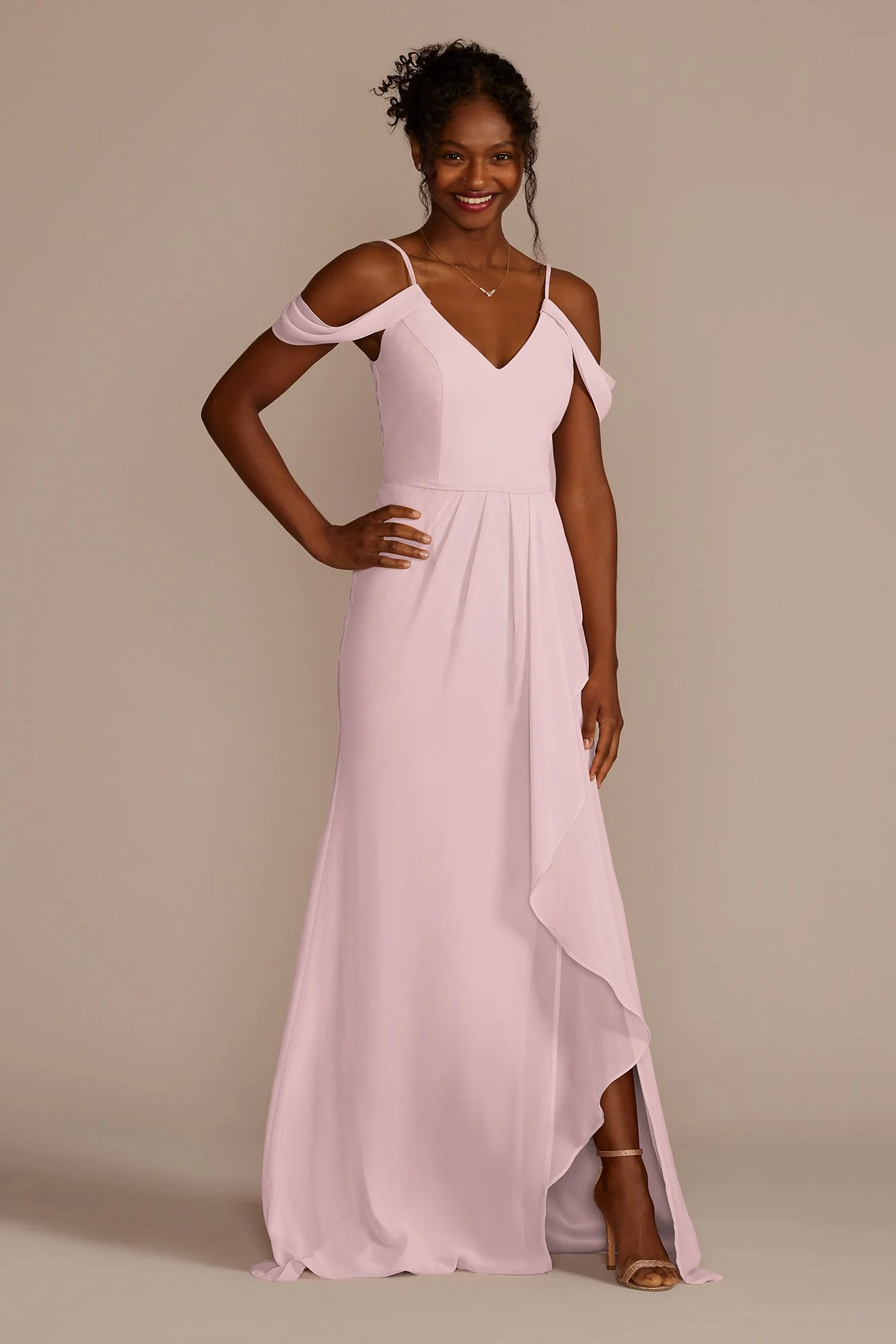 Cascading Off-the-Shoulder Dress - Image 115