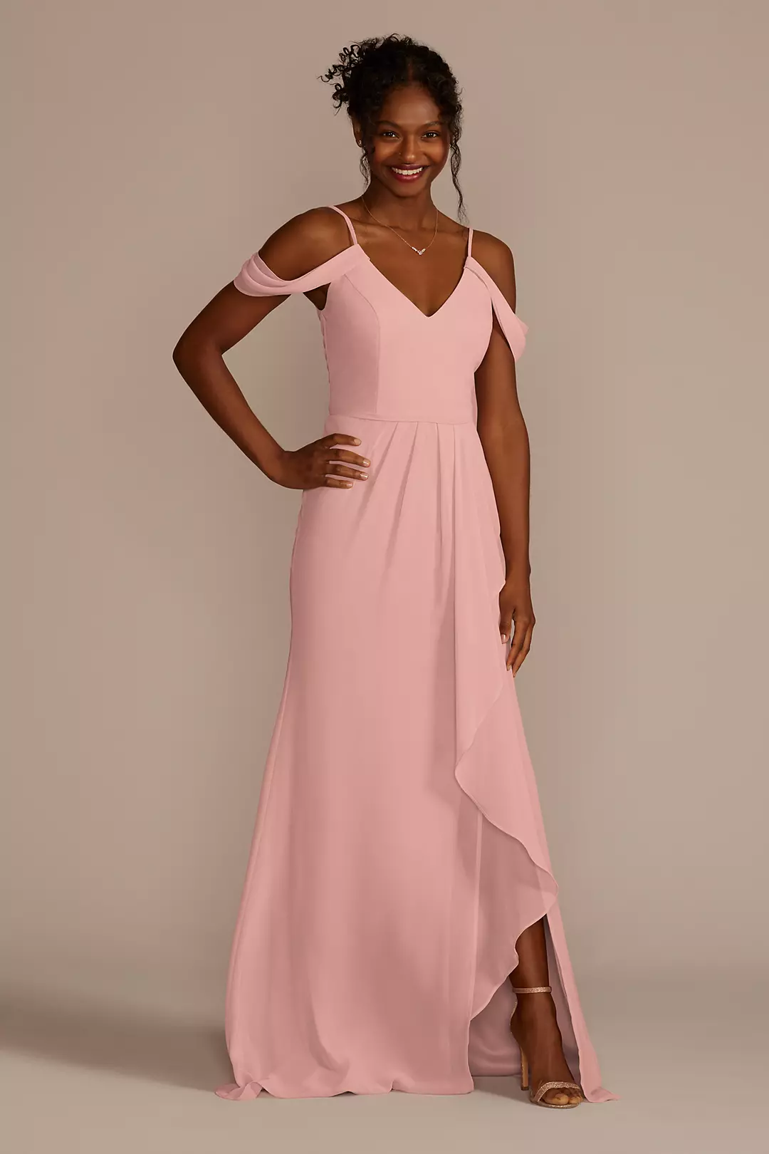 Cascading Off-the-Shoulder Dress - Image 127