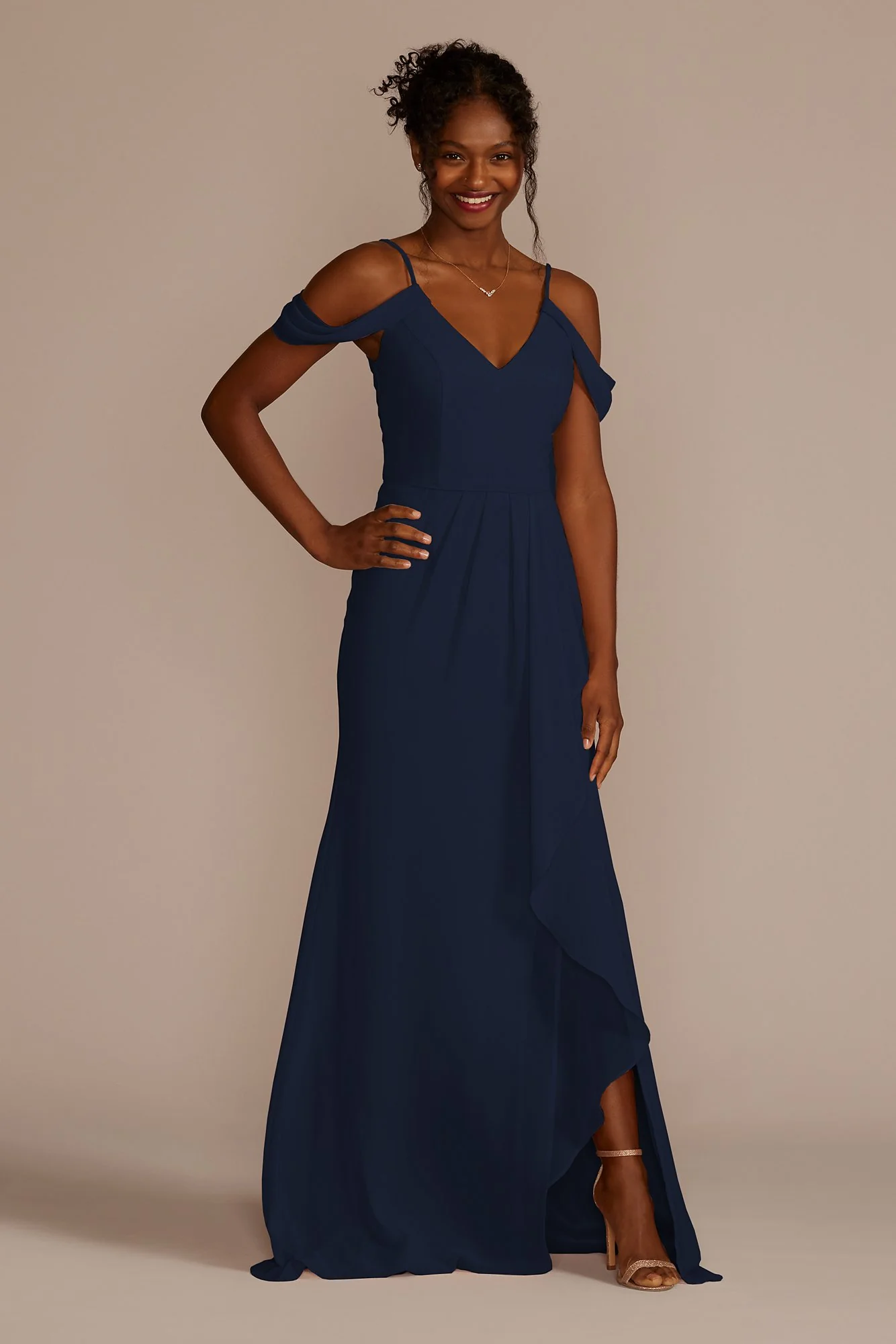 Cascading Off-the-Shoulder Dress - Image 13