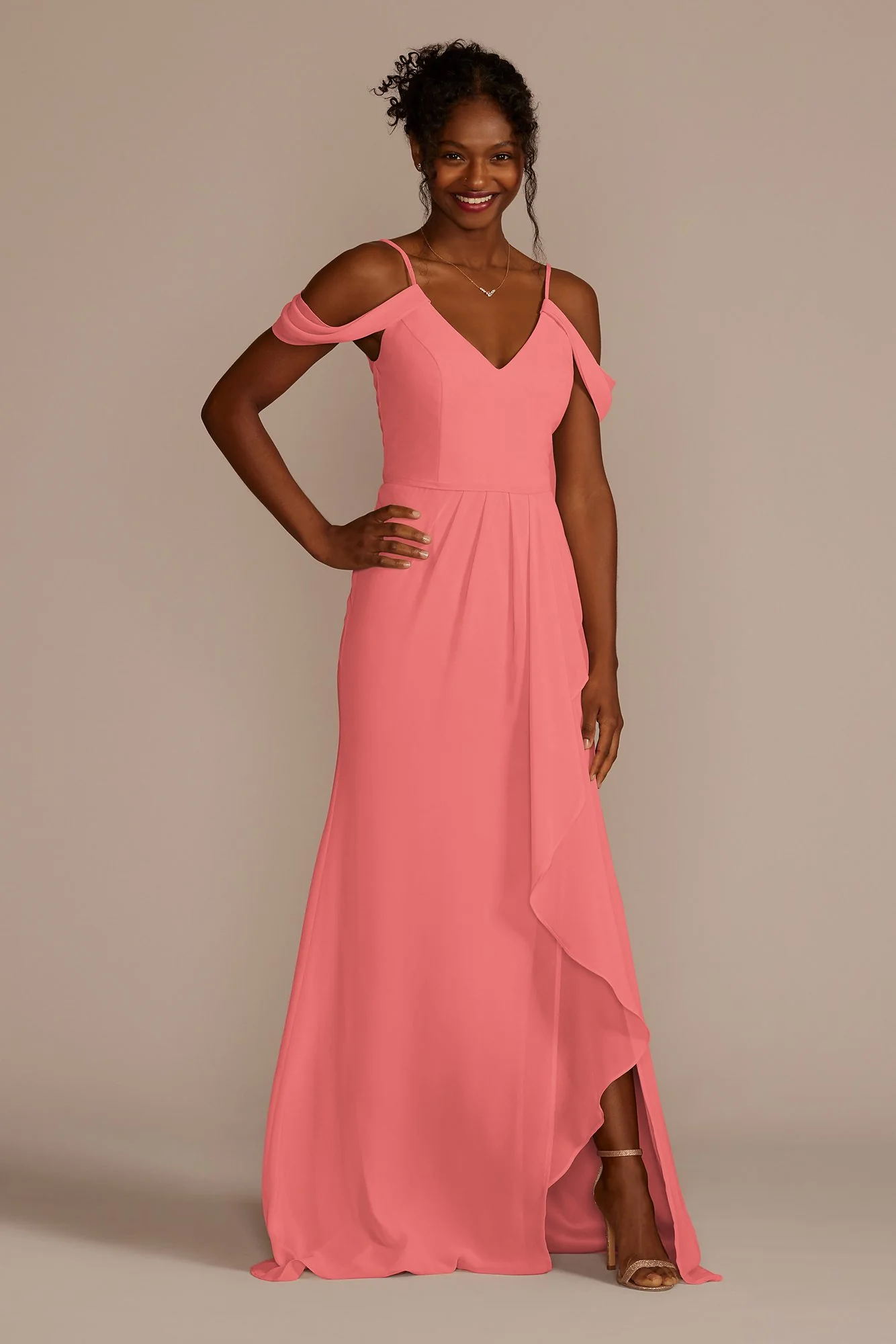 Cascading Off-the-Shoulder Dress - Image 15