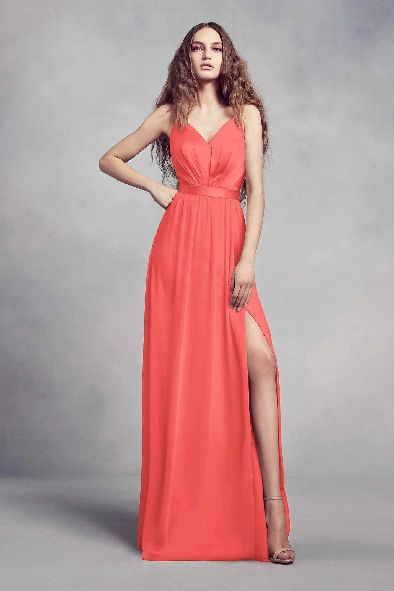 Charmeuse and Chiffon Bridesmaid Dress