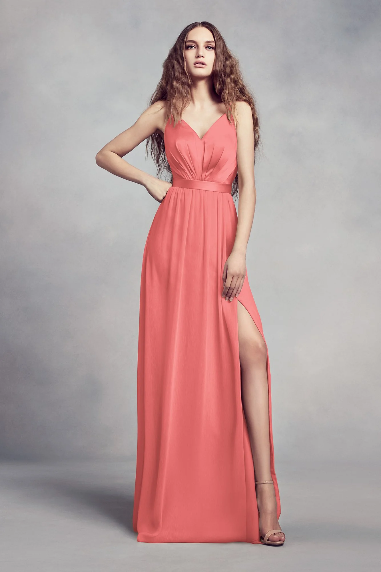 Charmeuse and Chiffon Bridesmaid Dress - Image 28