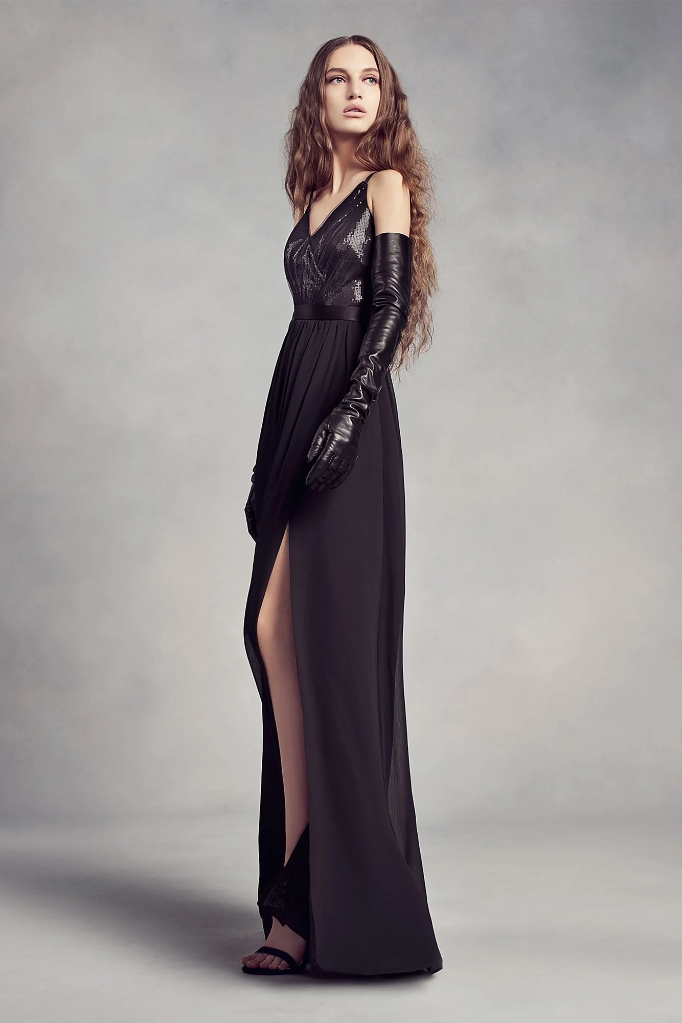 Charmeuse and Chiffon Bridesmaid Dress - Image 29