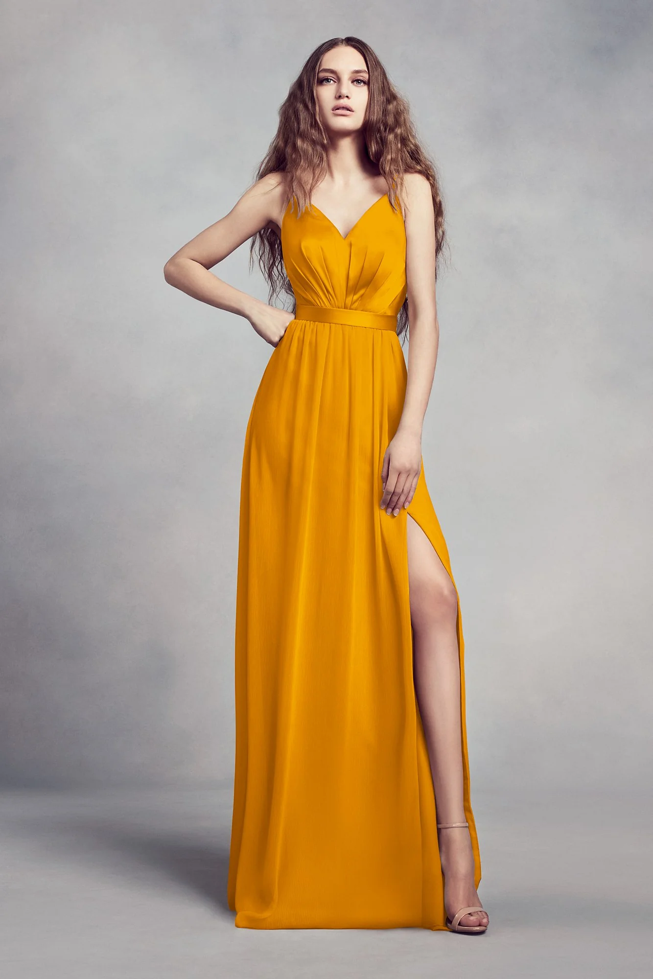 Charmeuse and Chiffon Bridesmaid Dress - Image 32