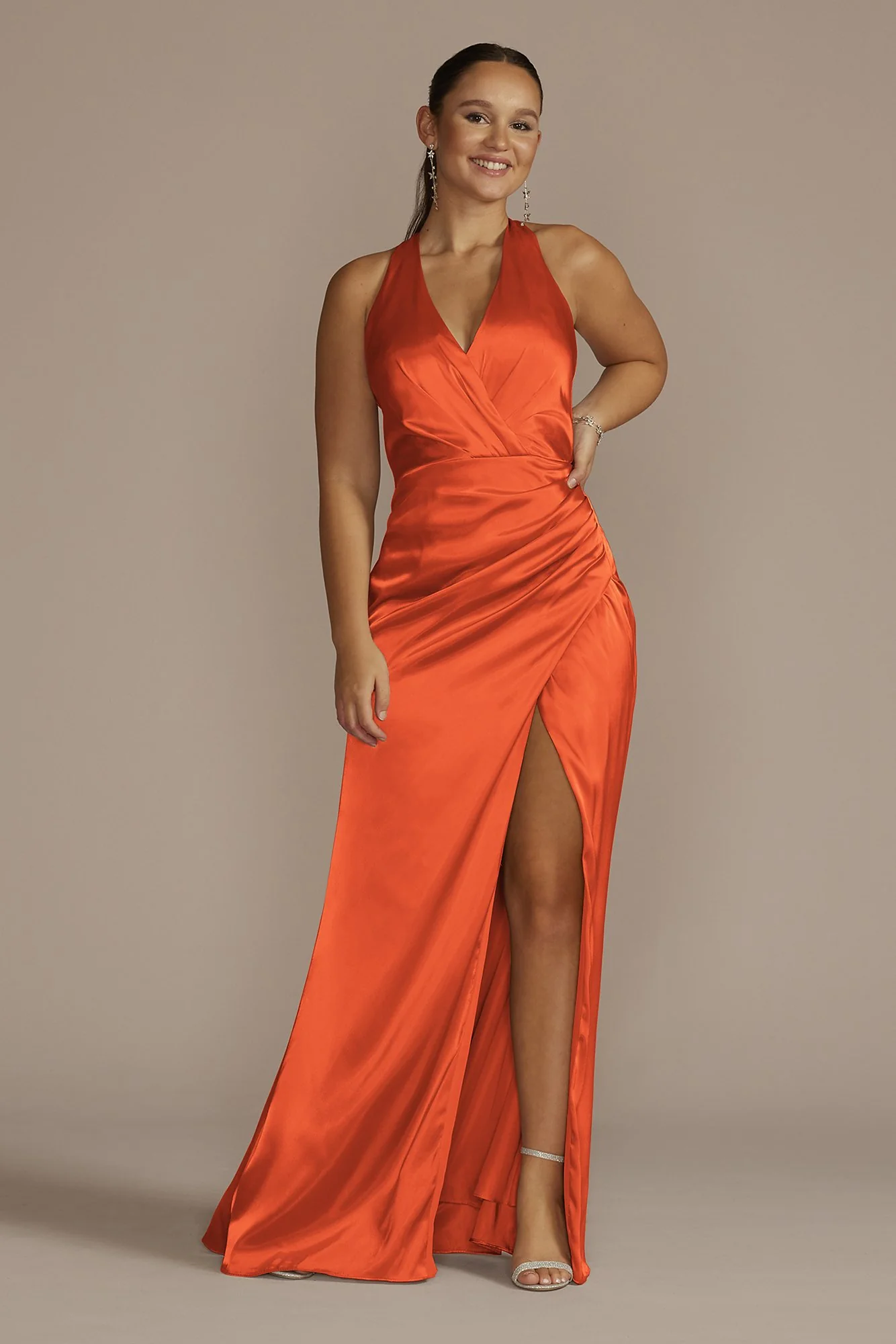 Charmeuse Halter Dress - Image 19