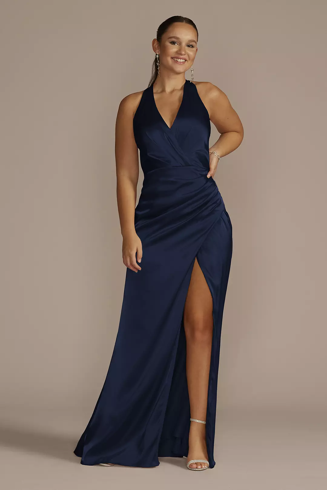 Charmeuse Halter Dress - Image 41