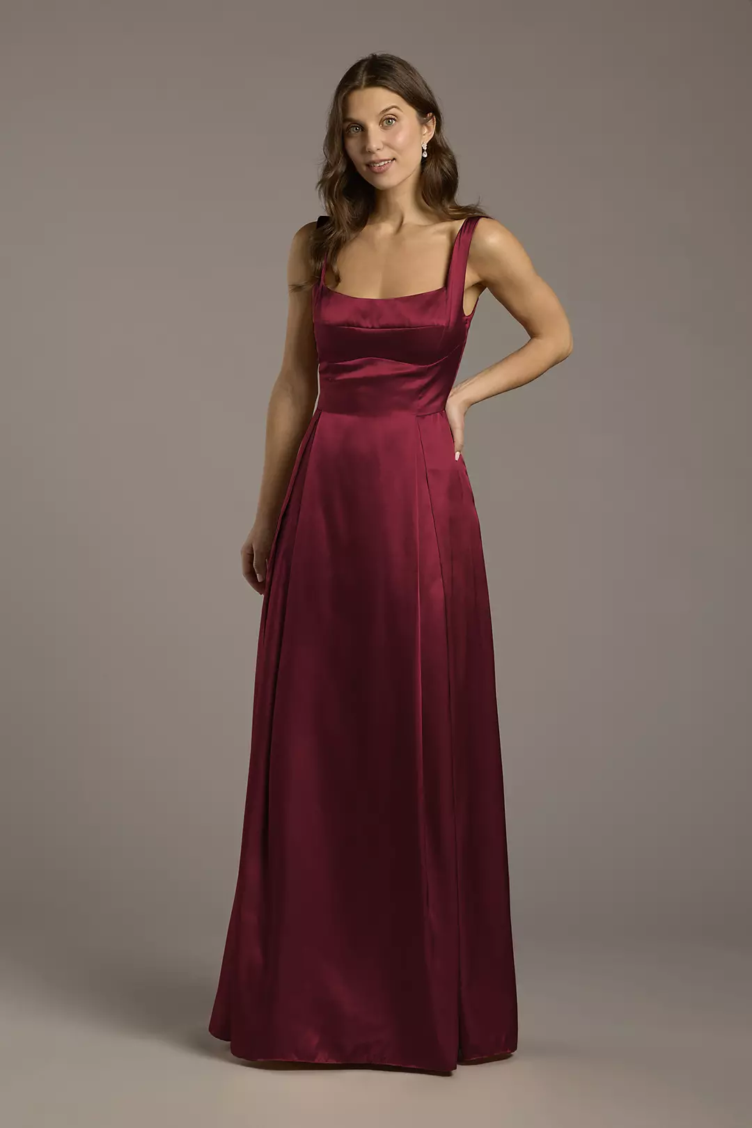 Charmeuse Tank Neckline A-Line Dress - Image 33