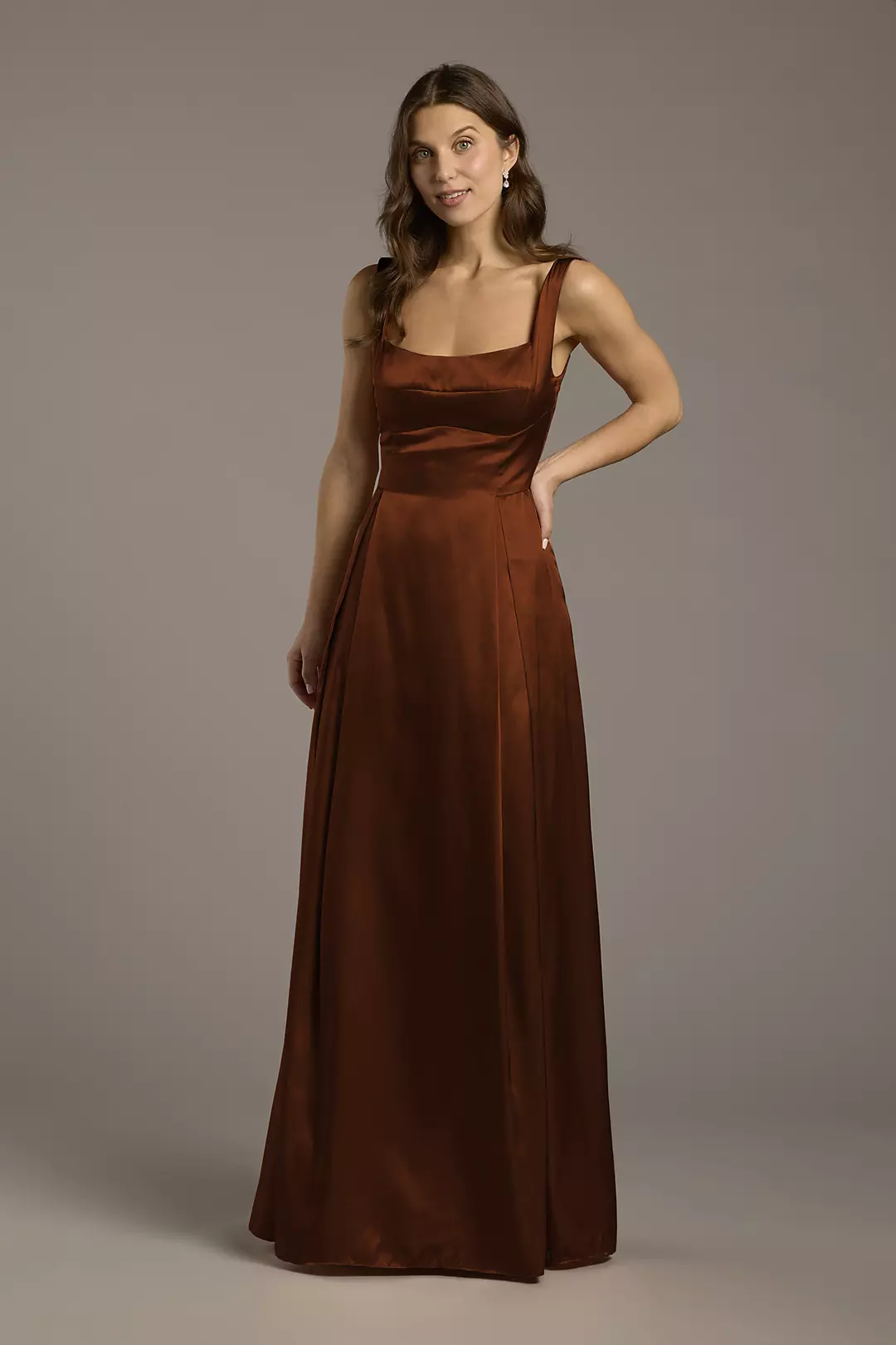Charmeuse Tank Neckline A-Line Dress - Image 34