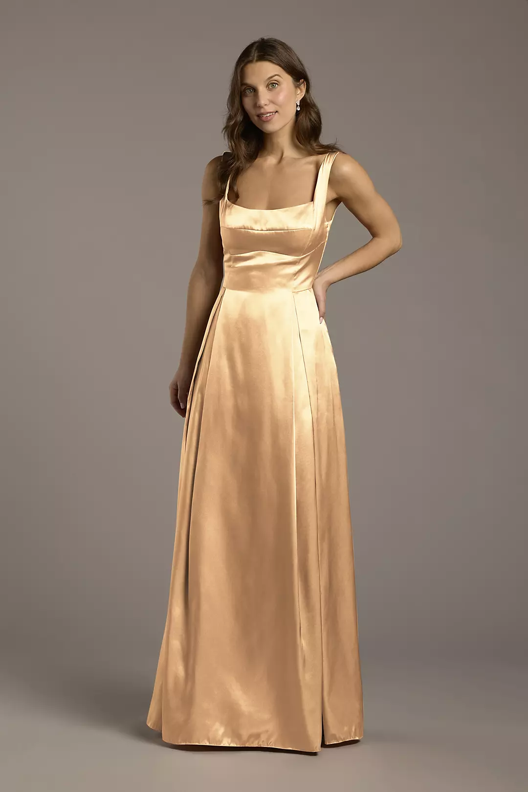 Charmeuse Tank Neckline A-Line Dress - Image 36