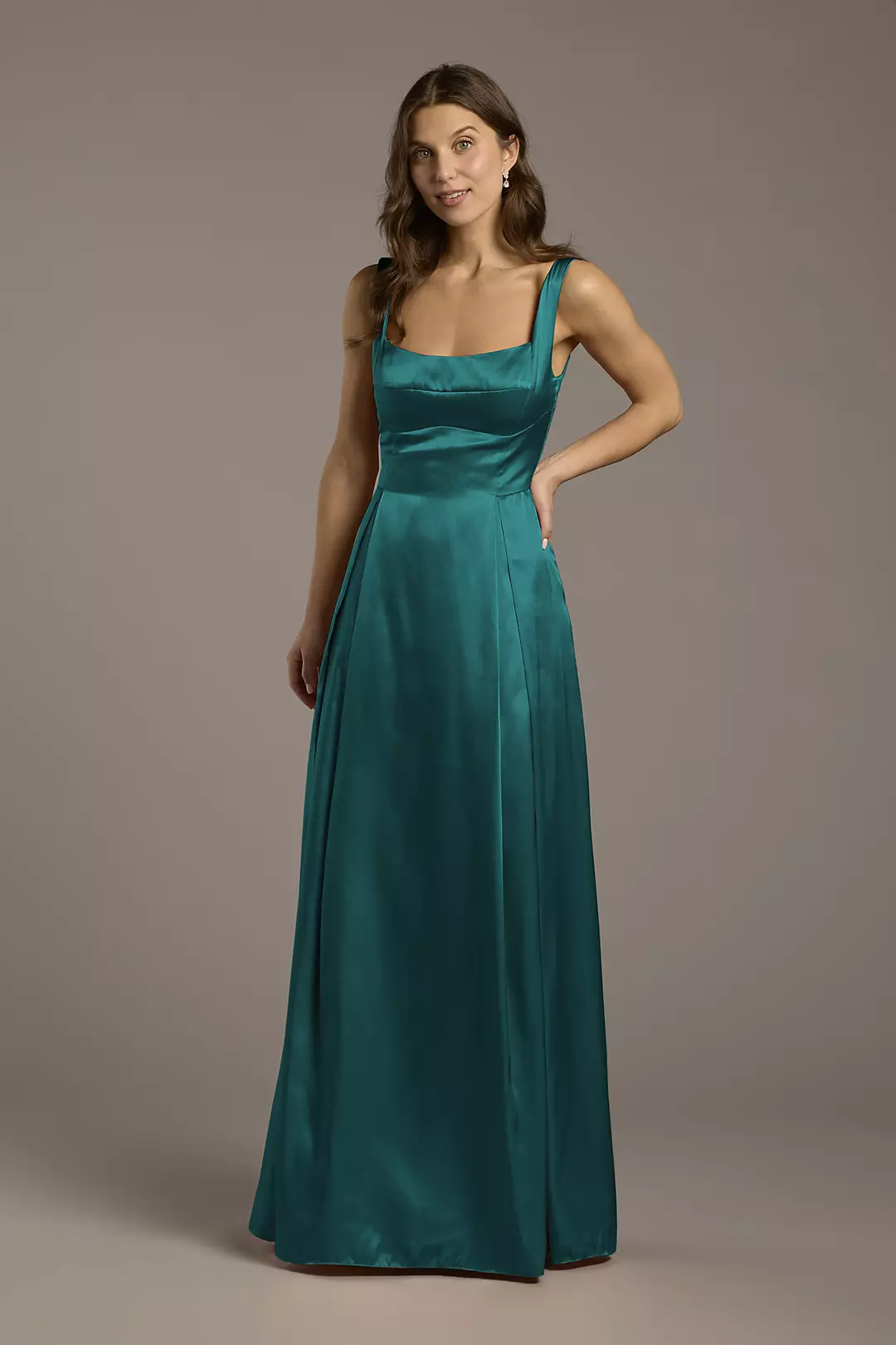 Charmeuse Tank Neckline A-Line Dress - Image 44