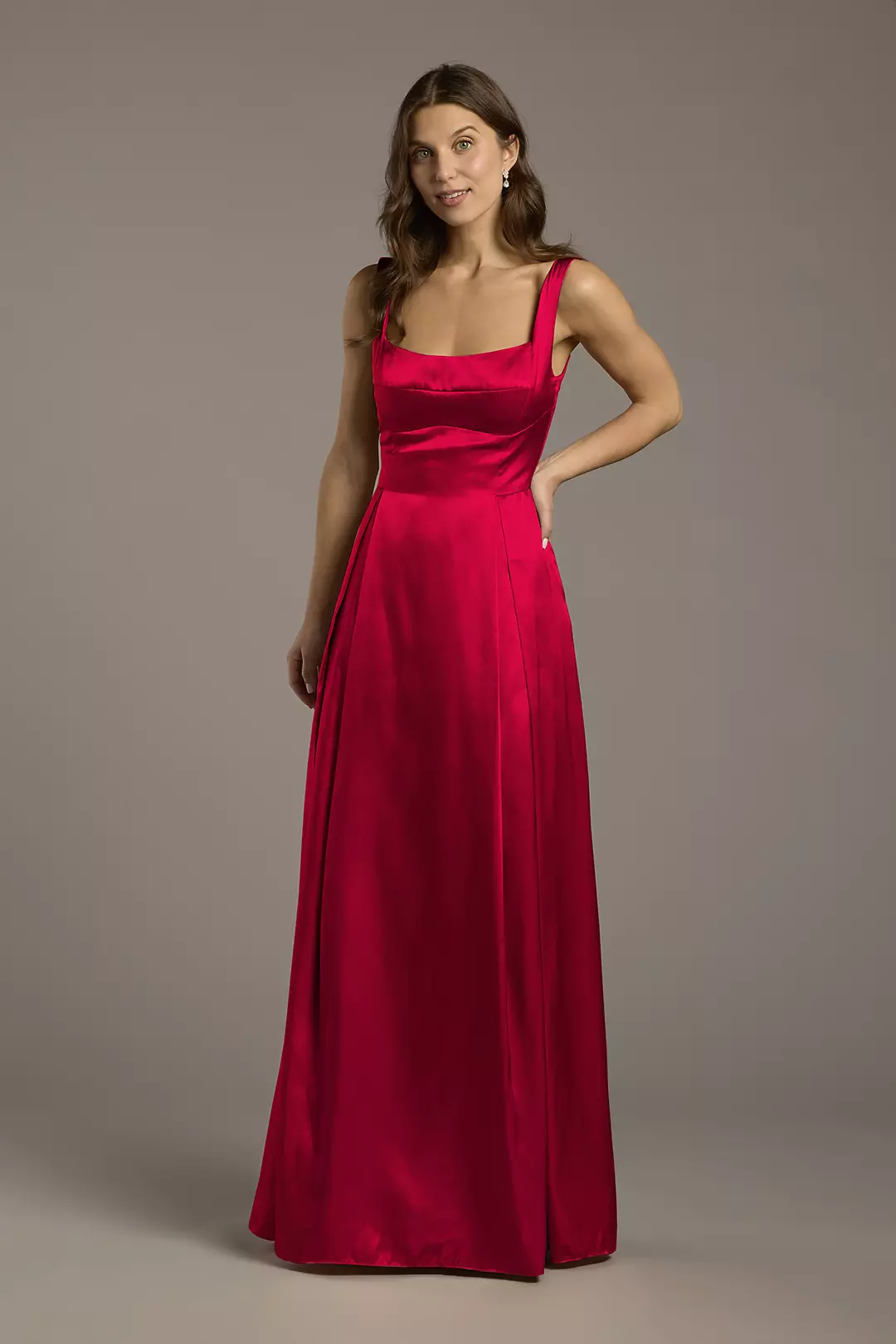 Charmeuse Tank Neckline A-Line Dress - Image 74