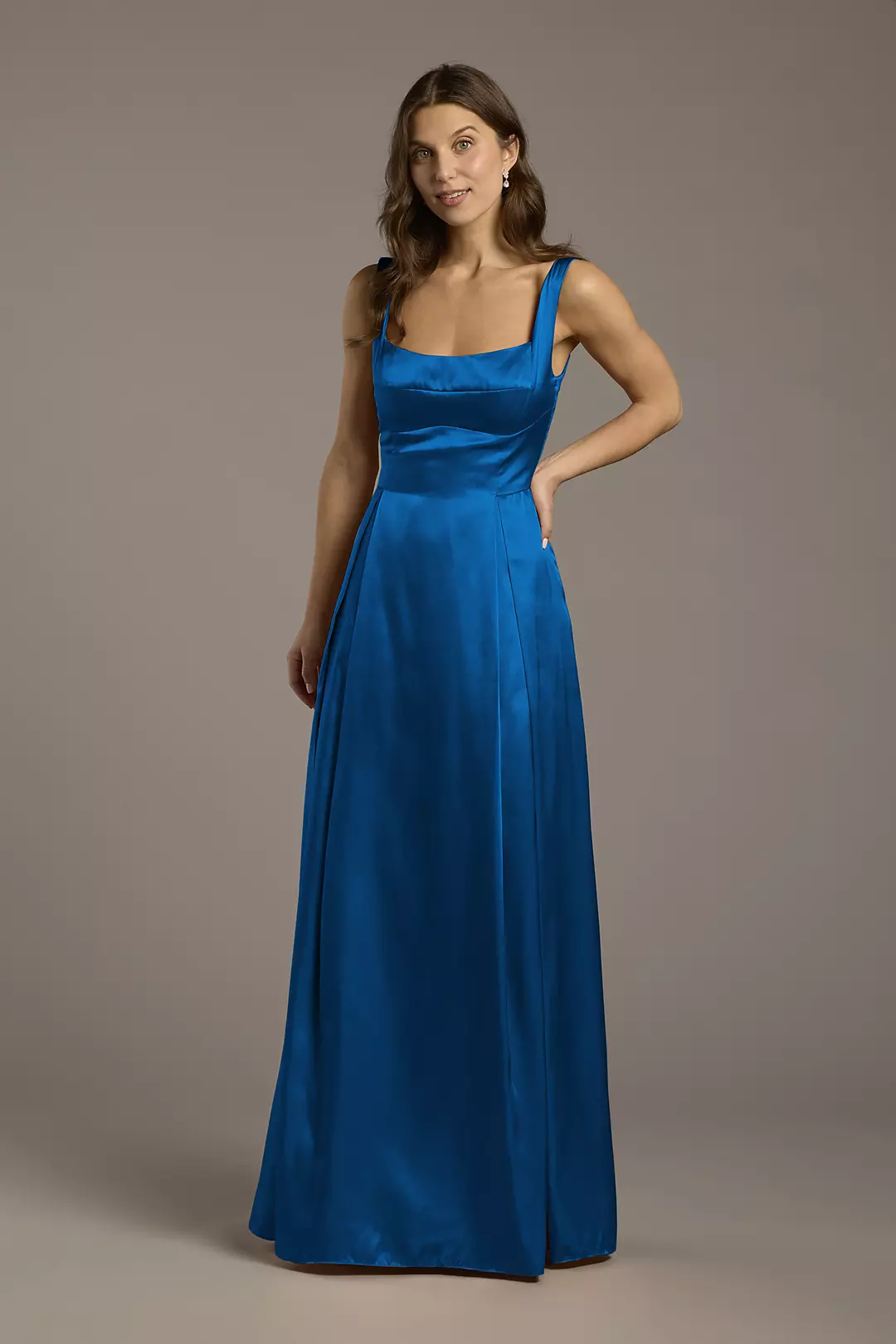 Charmeuse Tank Neckline A-Line Dress - Image 75