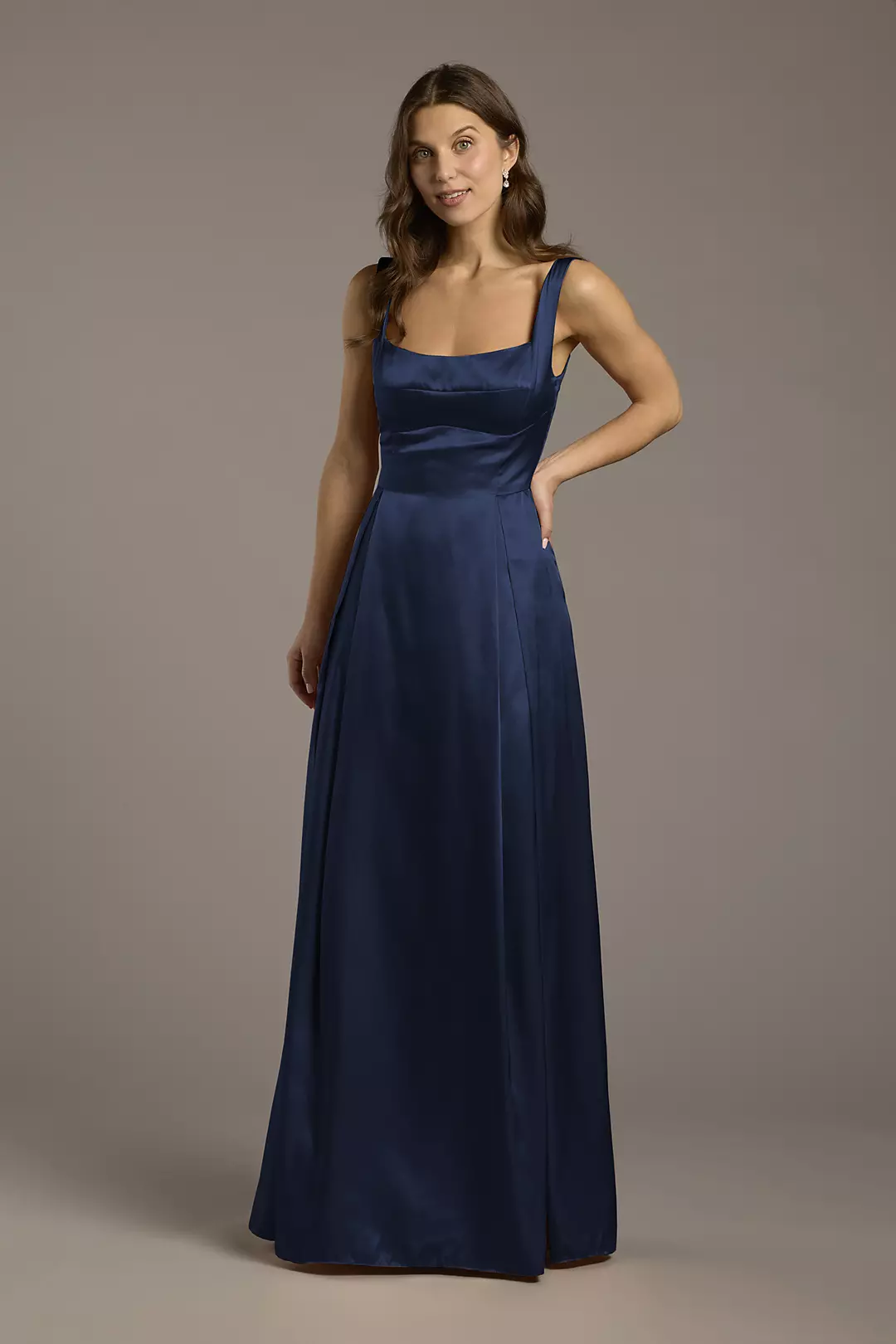 Charmeuse Tank Neckline A-Line Dress - Image 79