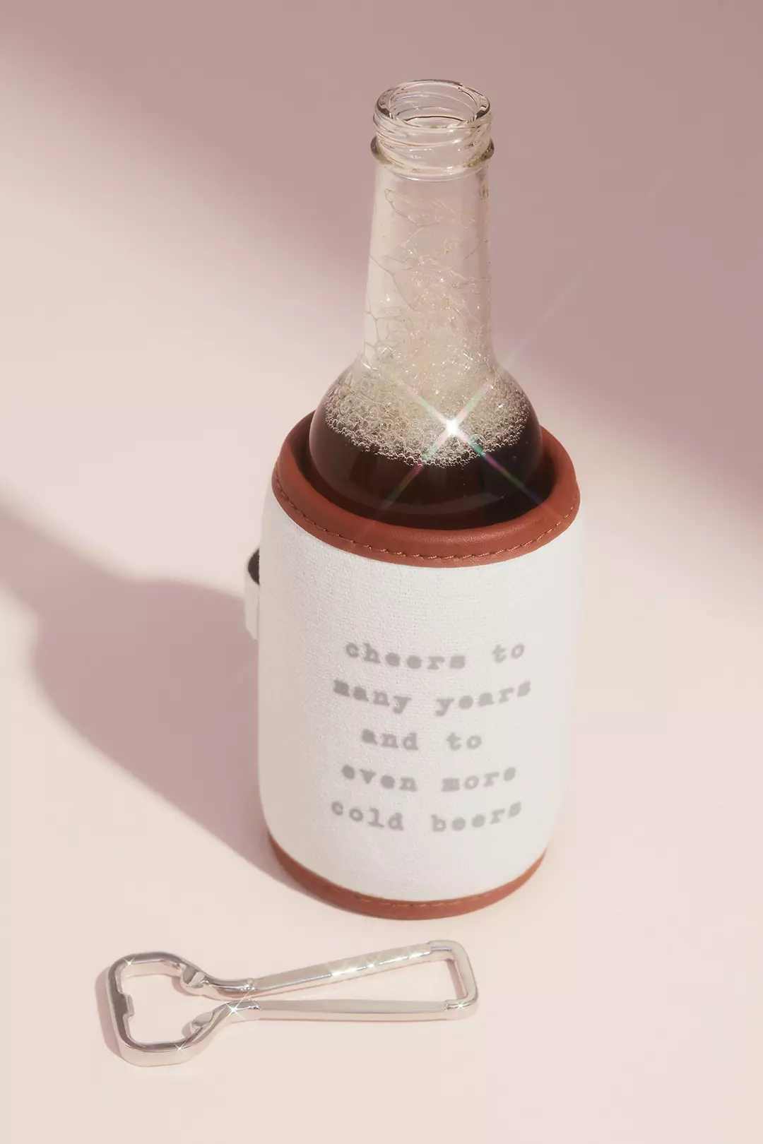 Cheers and Beers Drink Sleeve with Bottle Opener - Image 2
