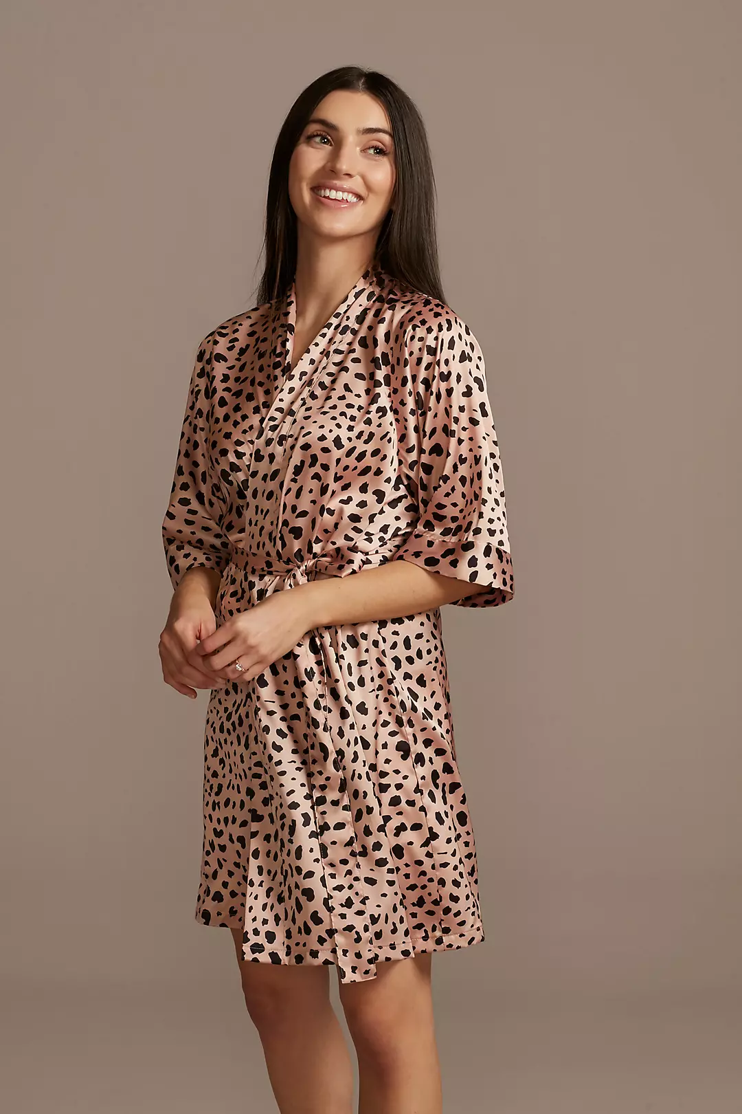 Cheetah Print Satin Robe - Image 3