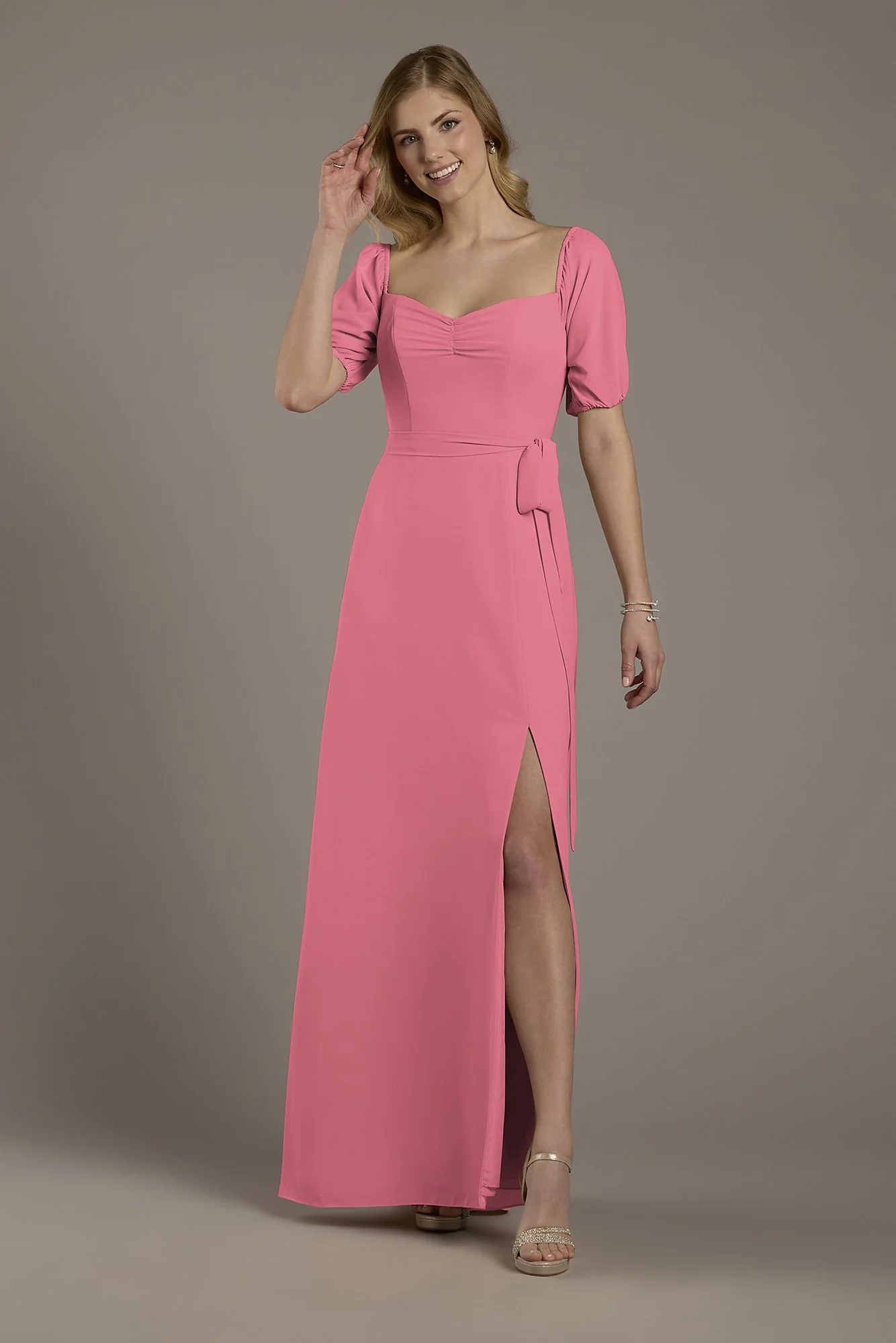 Chiffon Billow Sleeve Off-the-Shoulder Dress - Image 15