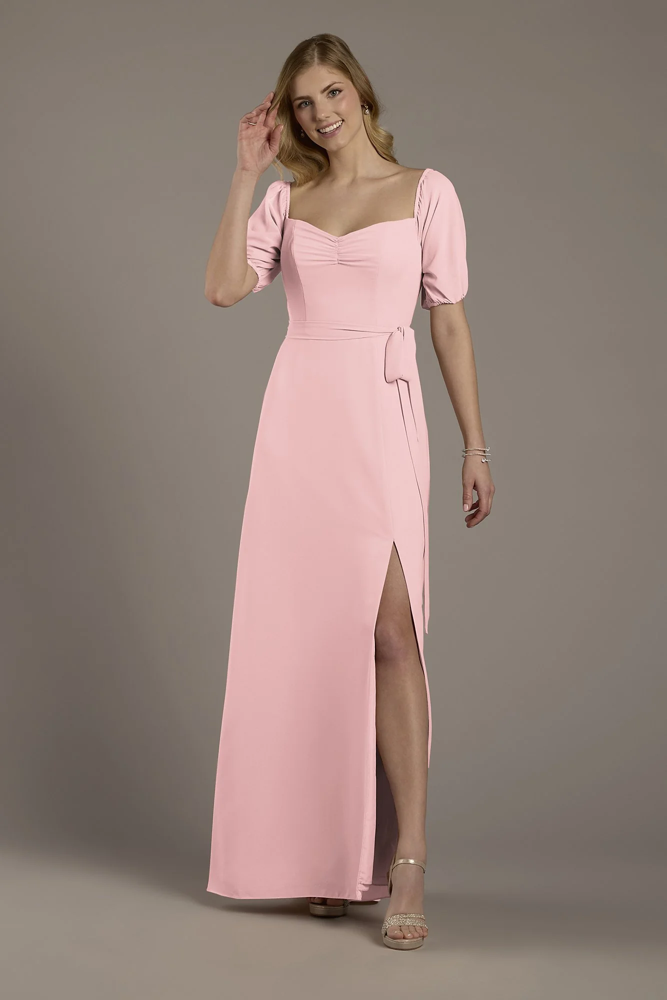 Chiffon Billow Sleeve Off-the-Shoulder Dress - Image 7