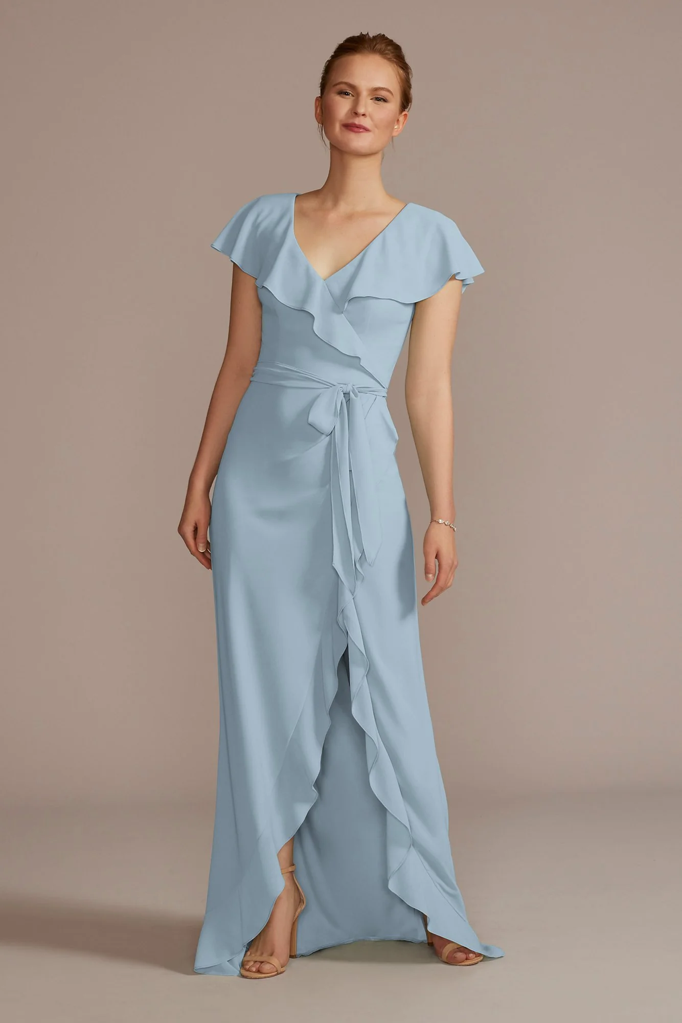 Chiffon High-Low Ruffle Dress - Image 22