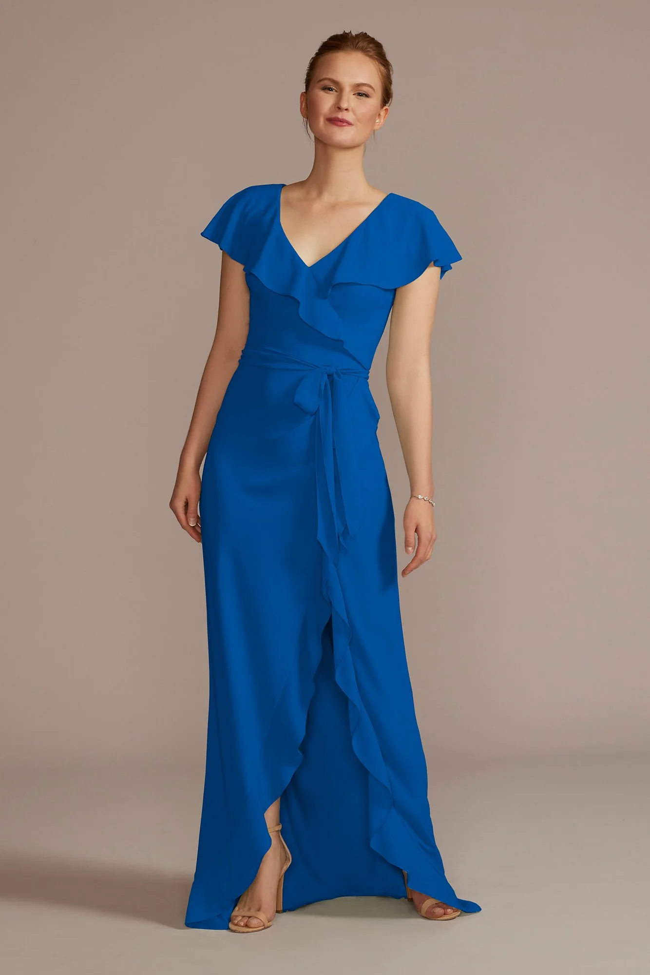Chiffon High-Low Ruffle Dress - Image 9