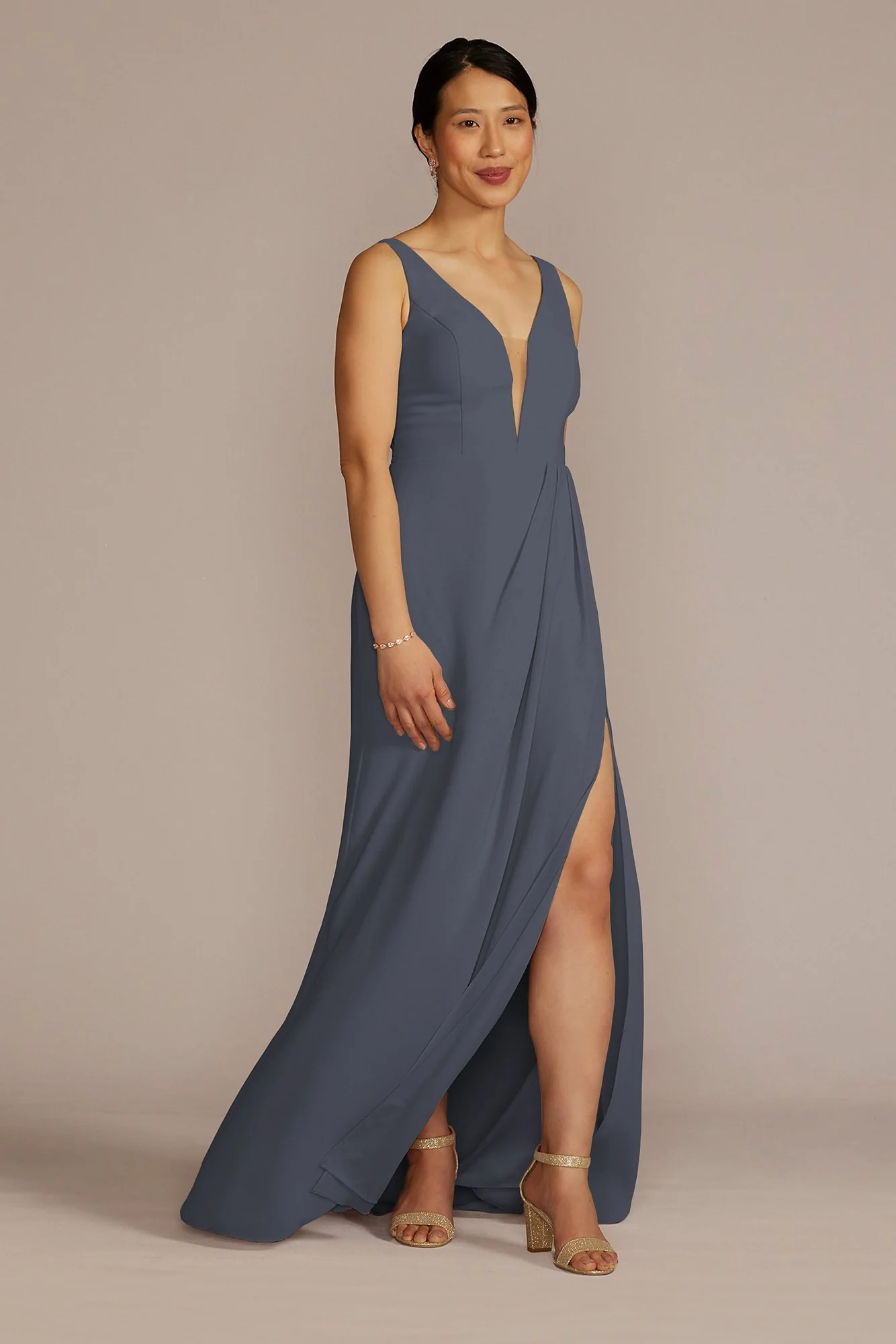 Chiffon Illusion Cutouts Dress - Image 15