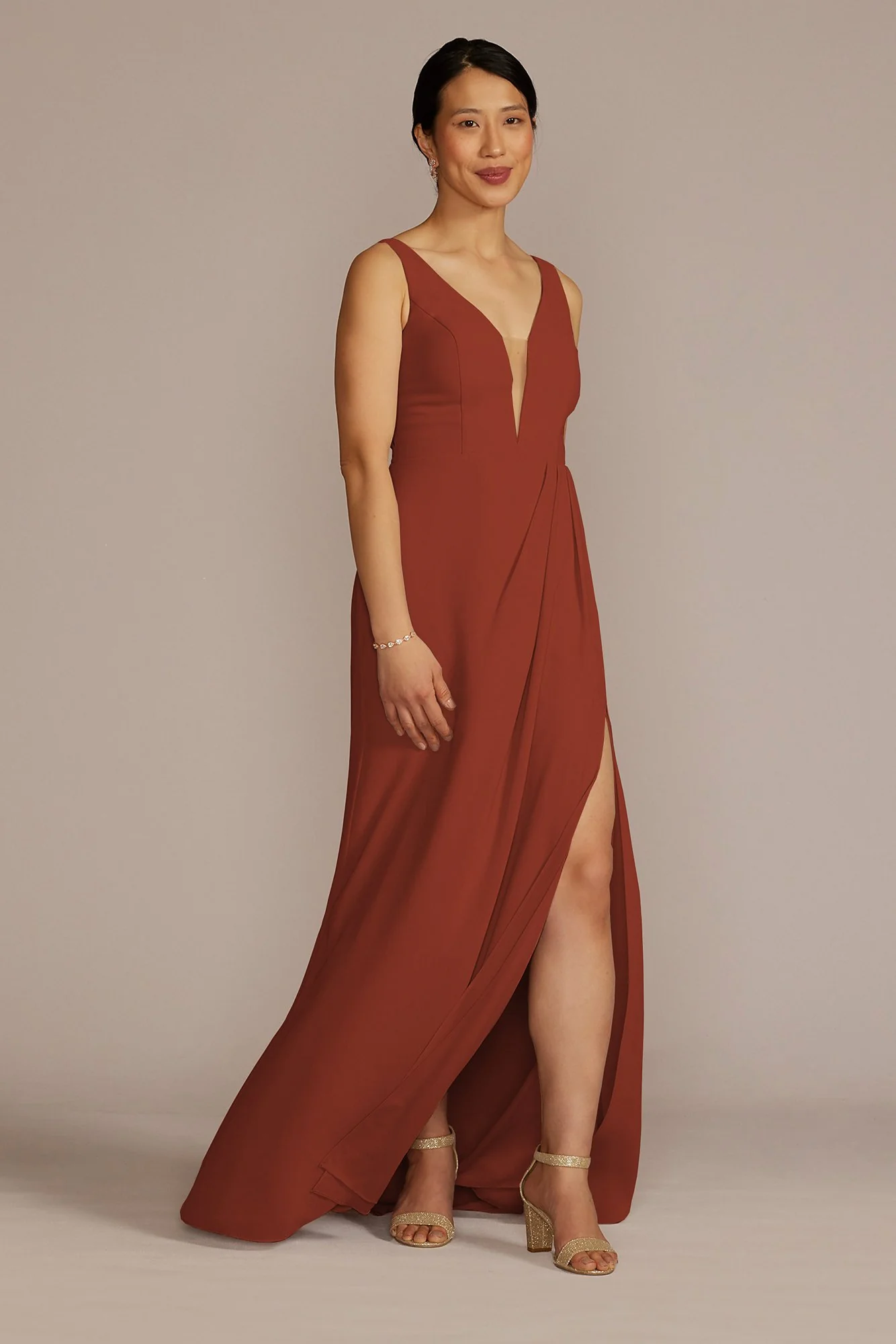 Chiffon Illusion Cutouts Dress - Image 44