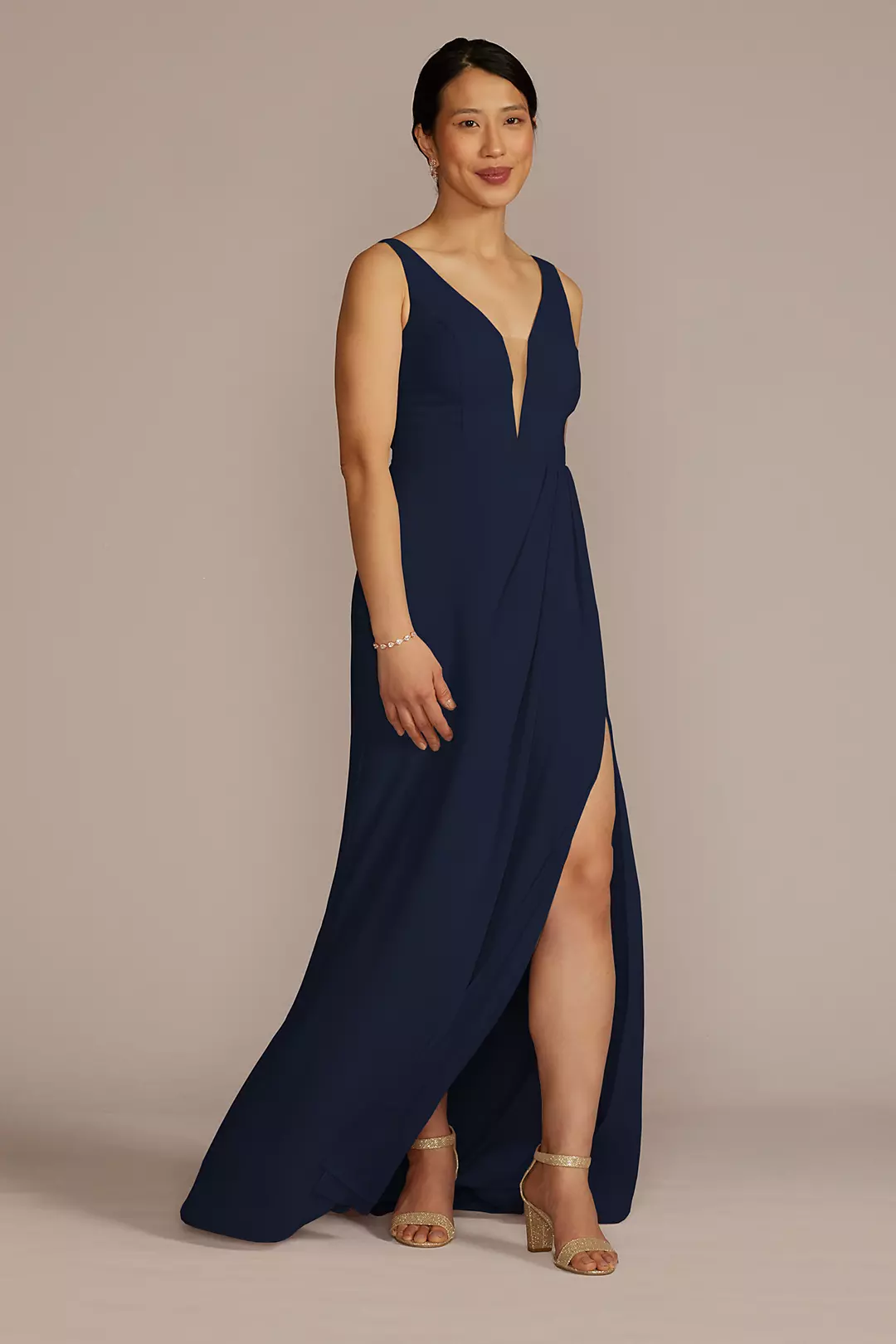Chiffon Illusion Cutouts Dress - Image 51