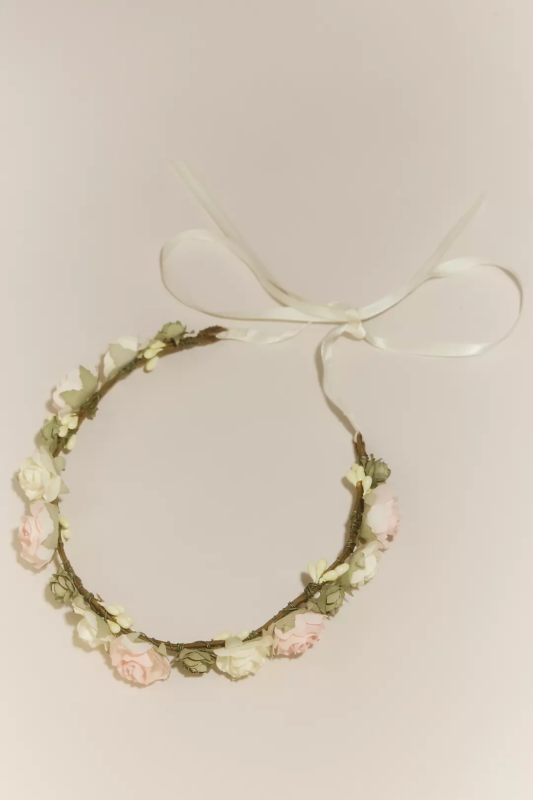 Chiffon Rosette Tie-Back Flower Girl Headband