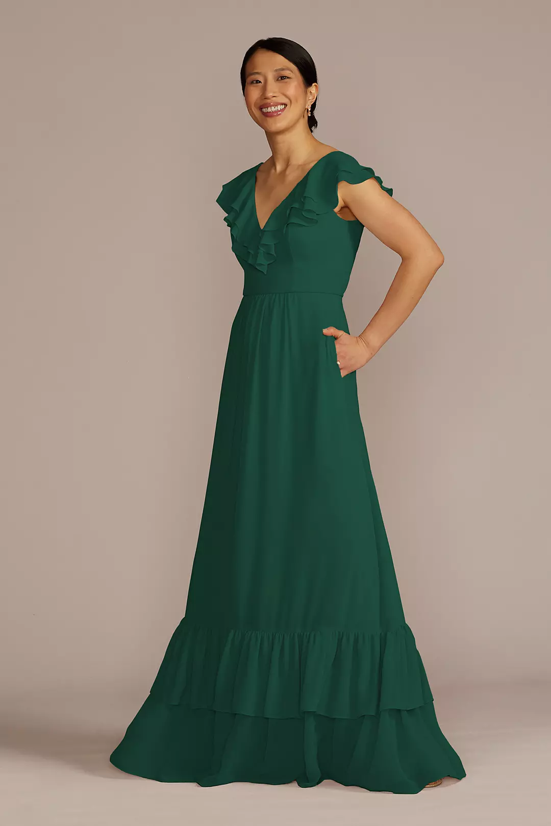 Chiffon Ruffle Boho Dress - Image 16