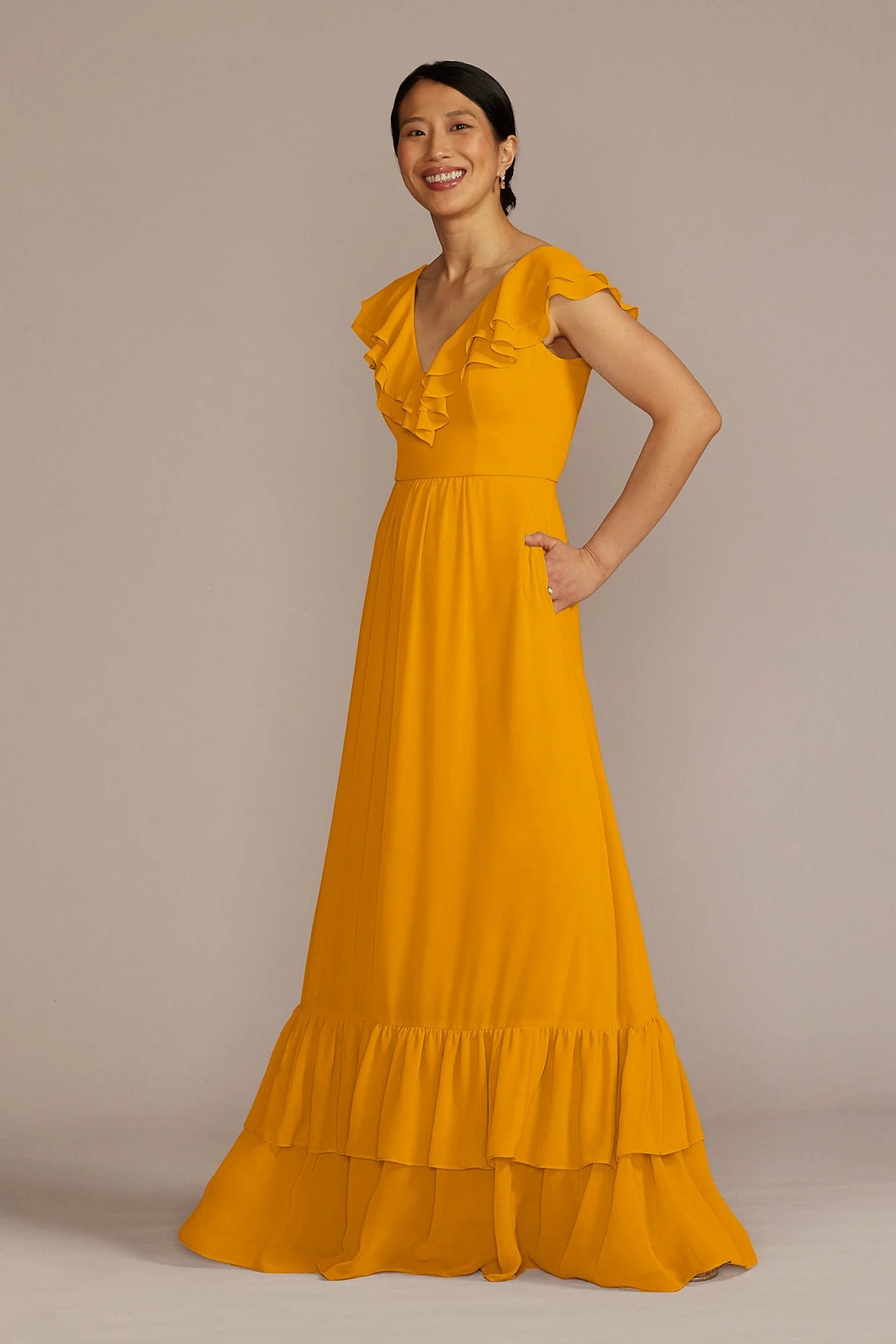 Chiffon Ruffle Boho Dress - Image 17