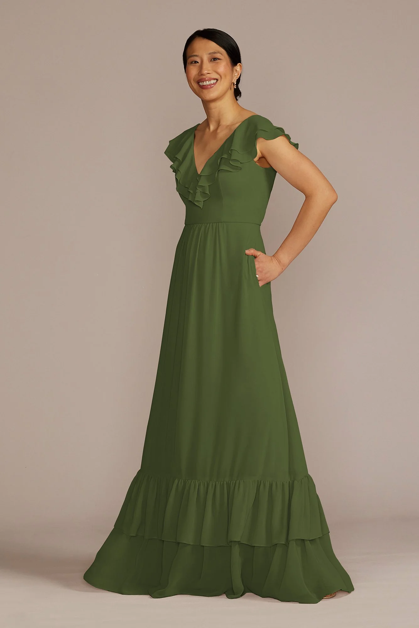 Chiffon Ruffle Boho Dress - Image 18