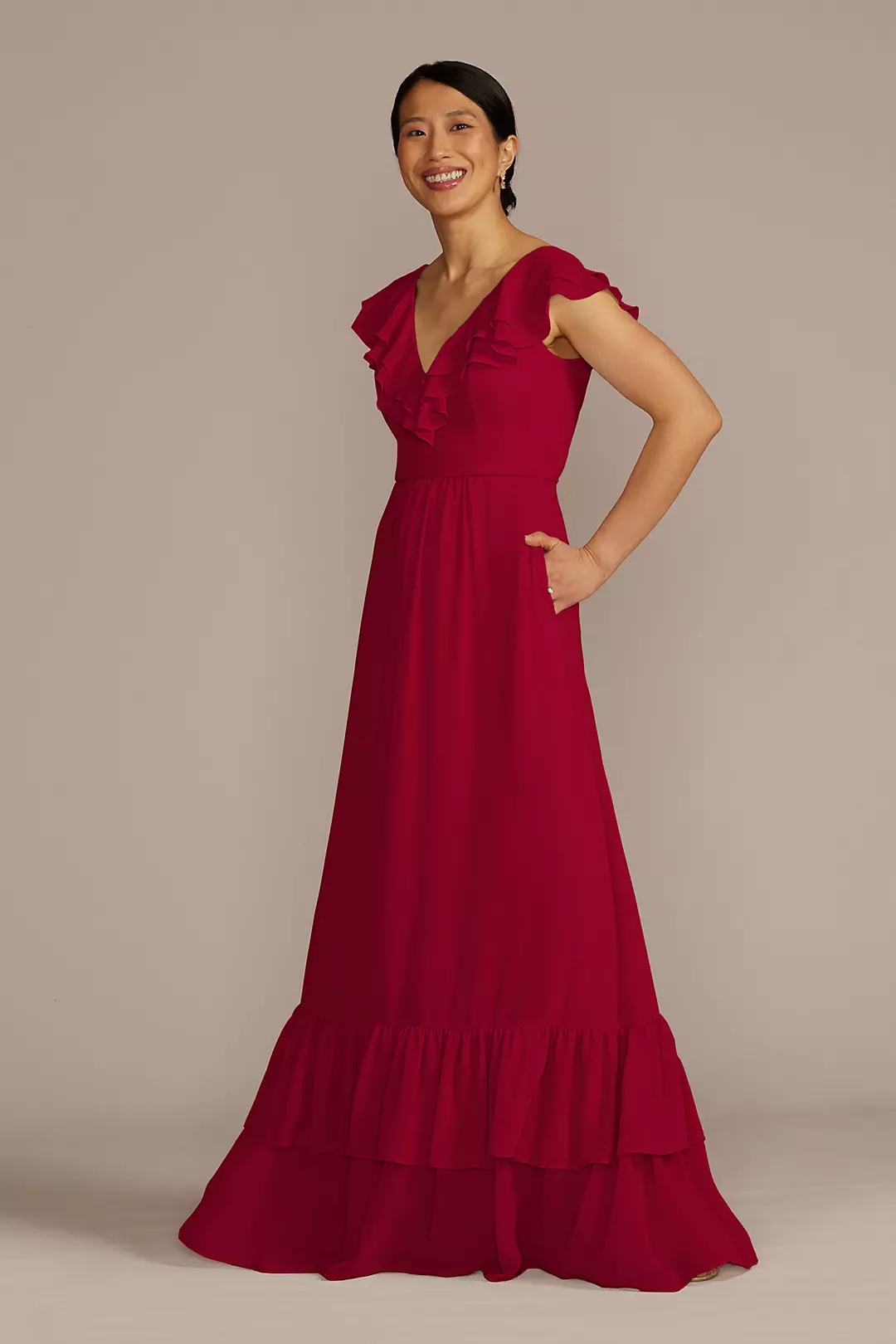 Chiffon Ruffle Boho Dress - Image 31
