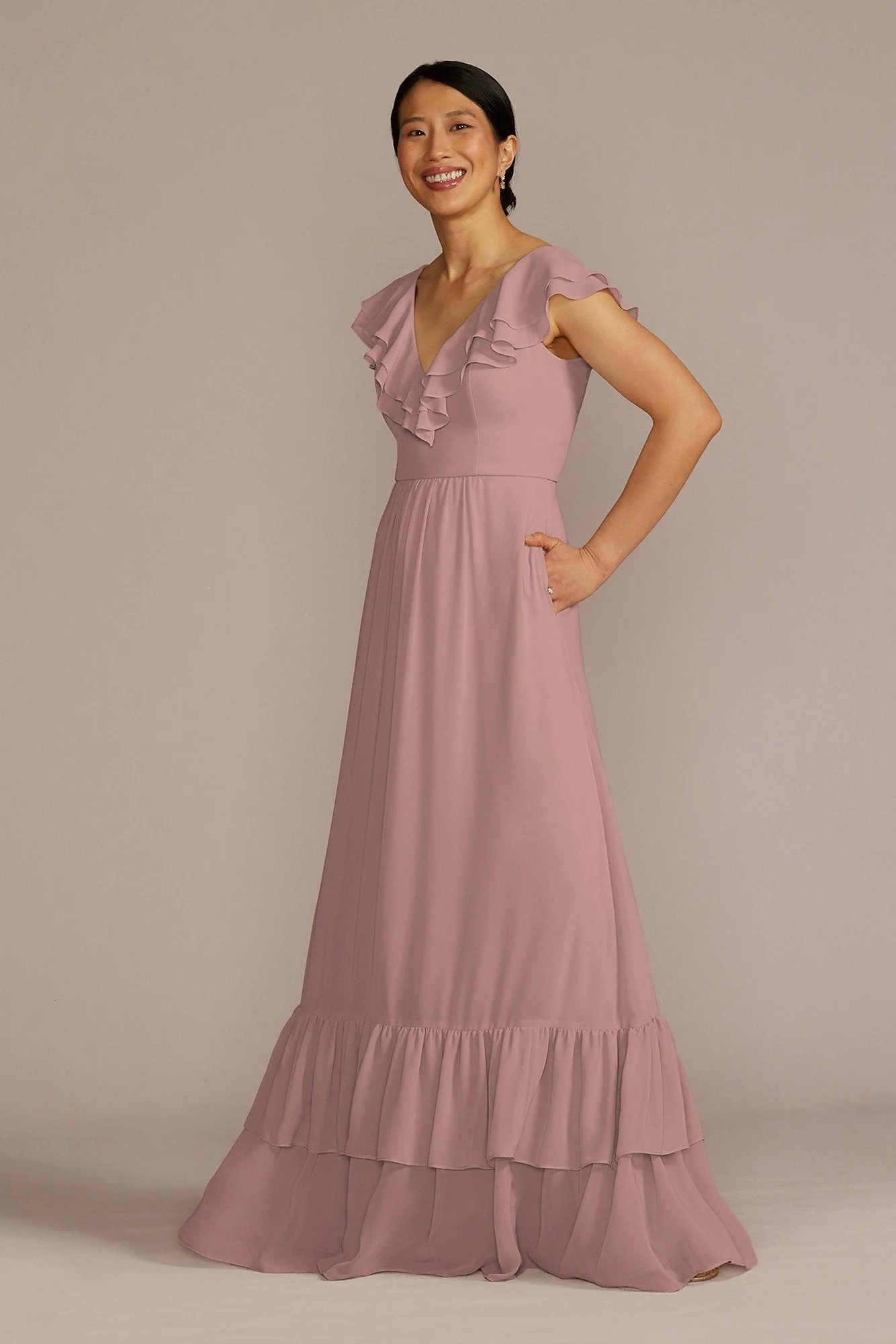 Chiffon Ruffle Boho Dress - Image 50