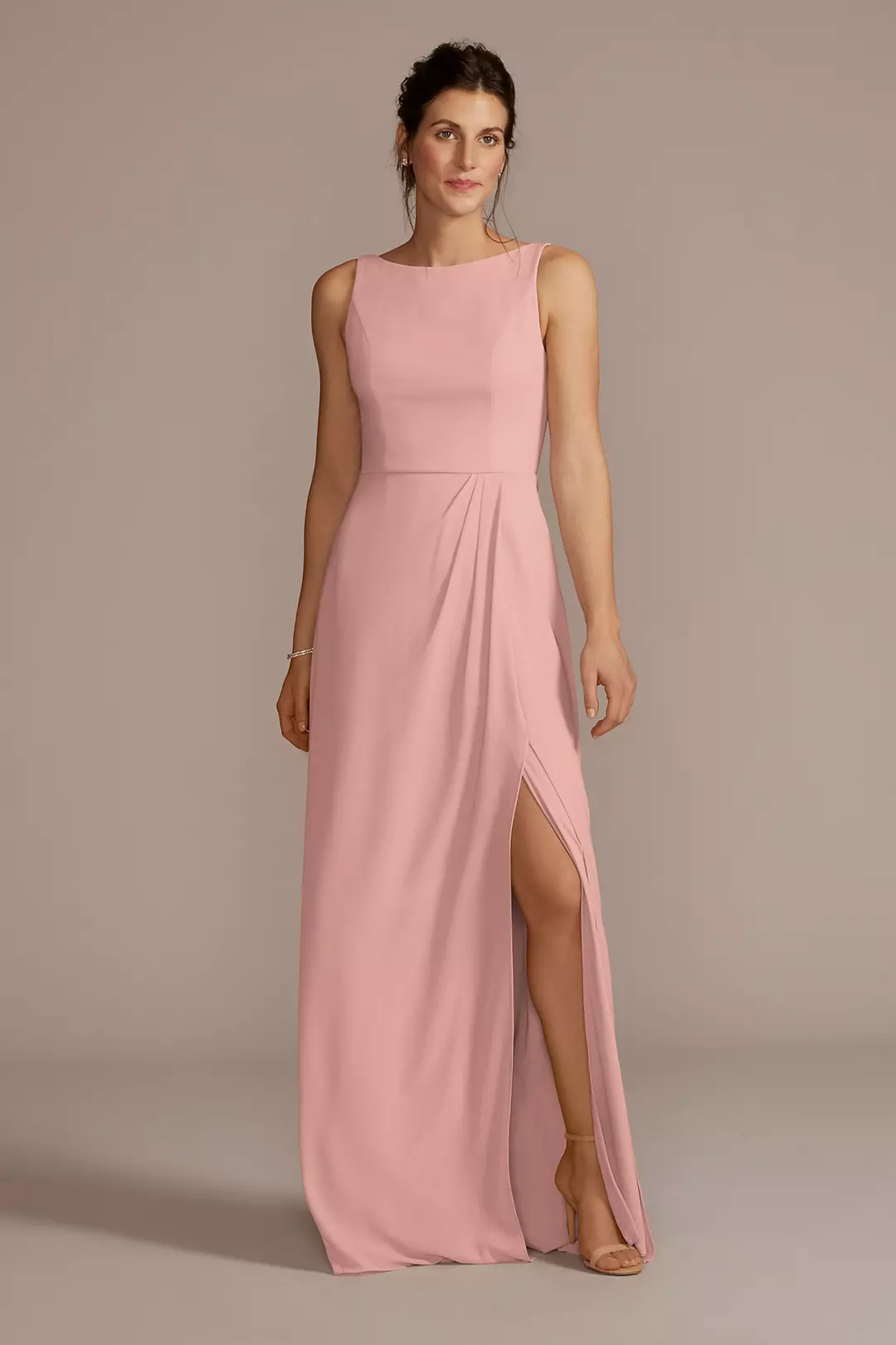 Chiffon Sleeveless Tie-Back Dress - Image 43