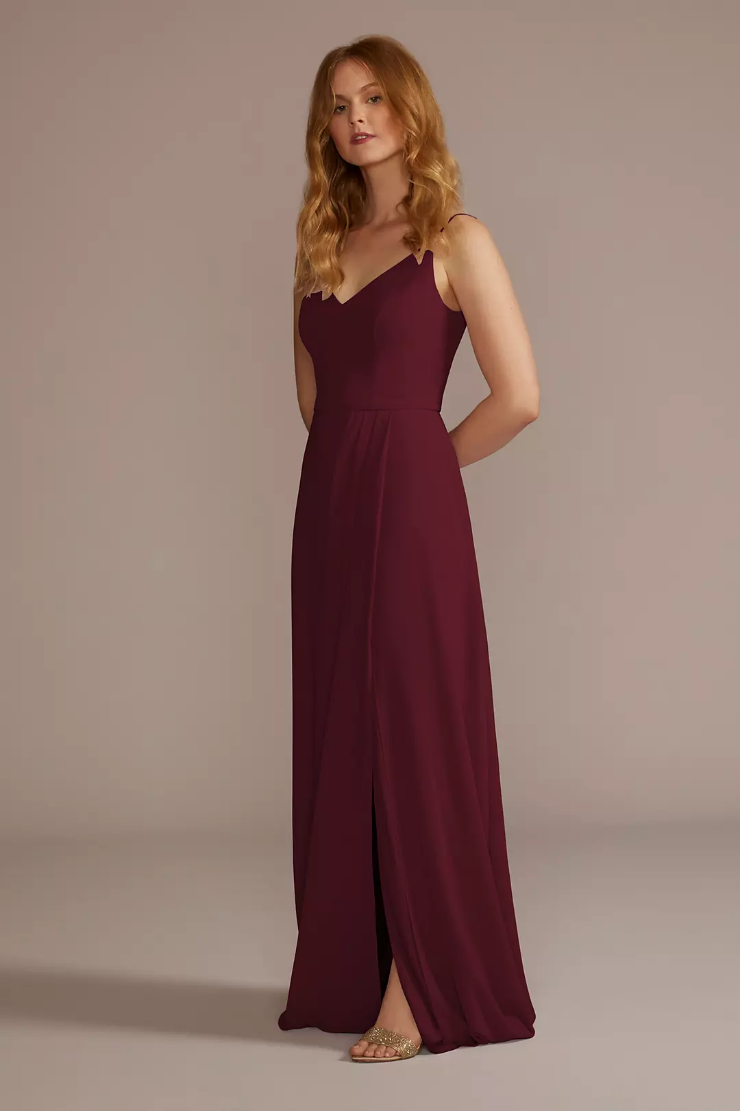 Chiffon Spaghetti Strap Dress - Image 101