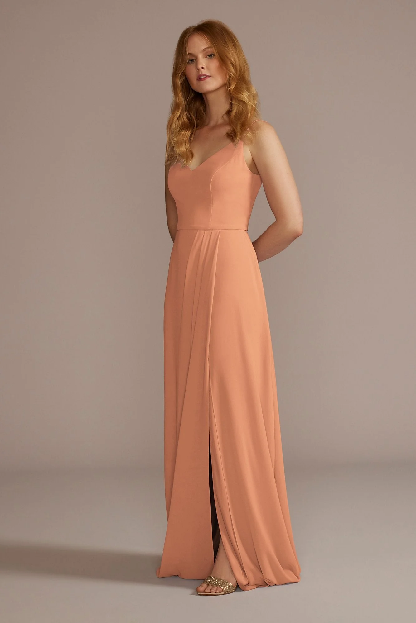 Chiffon Spaghetti Strap Dress - Image 104