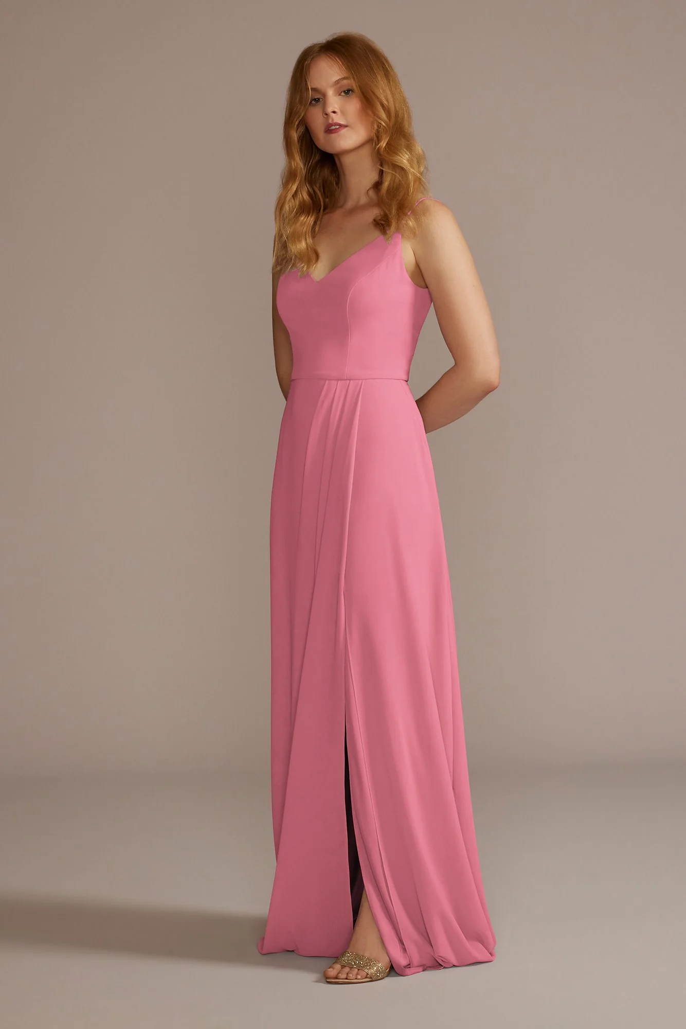 Chiffon Spaghetti Strap Dress - Image 42