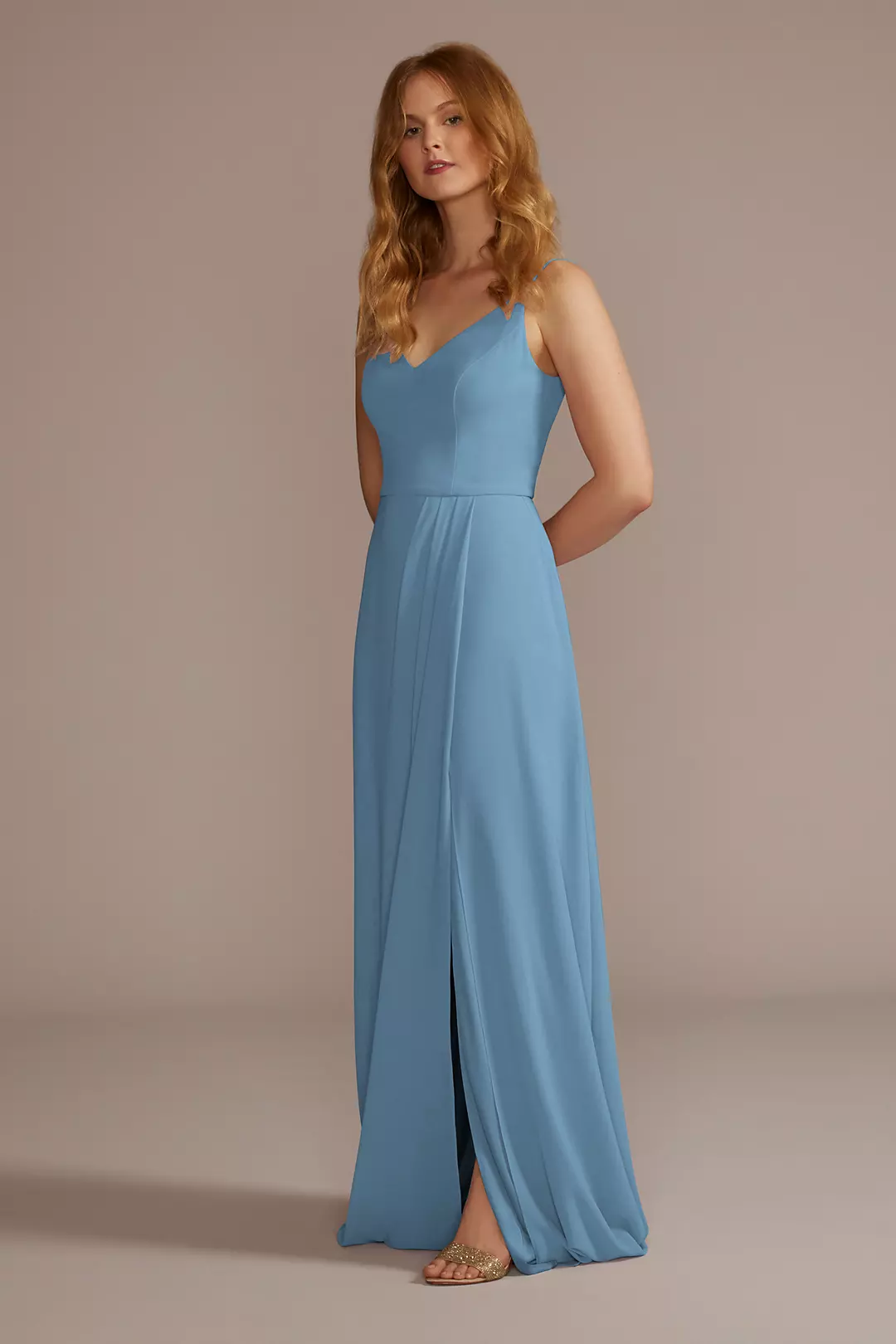Chiffon Spaghetti Strap Dress - Image 59