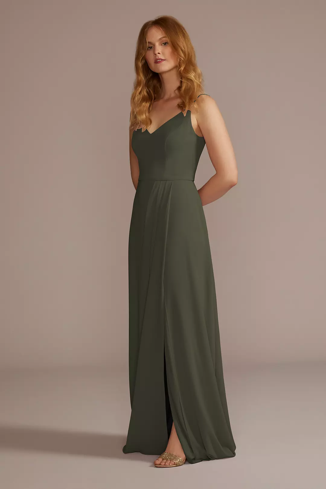 Chiffon Spaghetti Strap Dress - Image 71