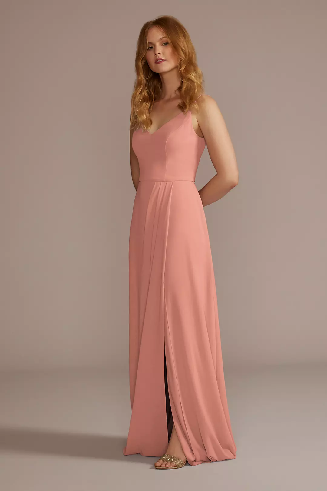 Chiffon Spaghetti Strap Dress - Image 76