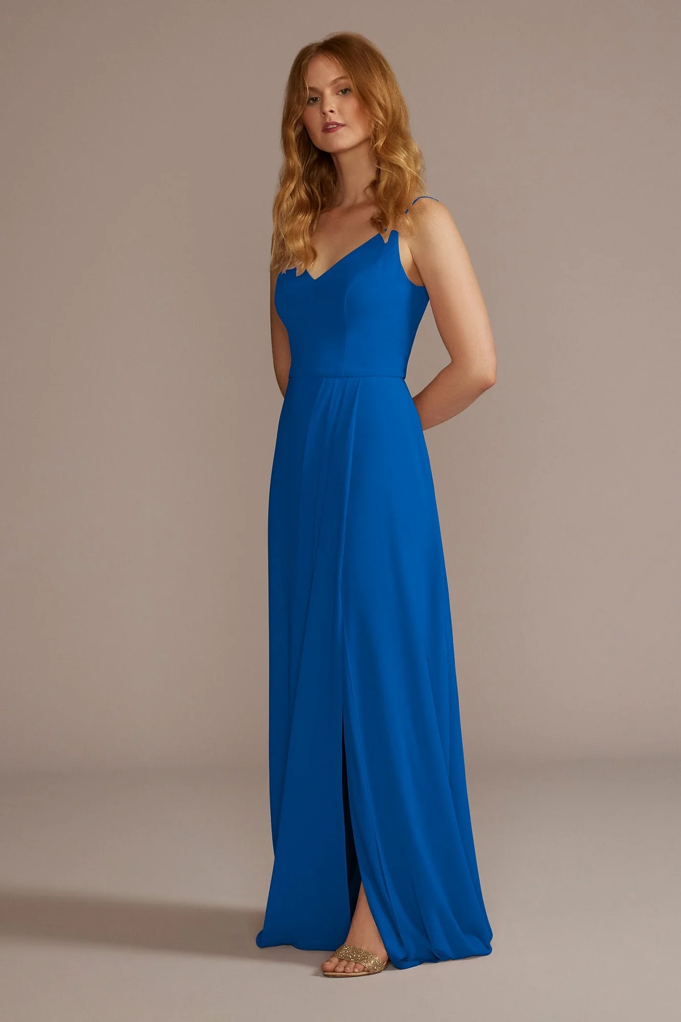 Chiffon Spaghetti Strap Dress - Image 92