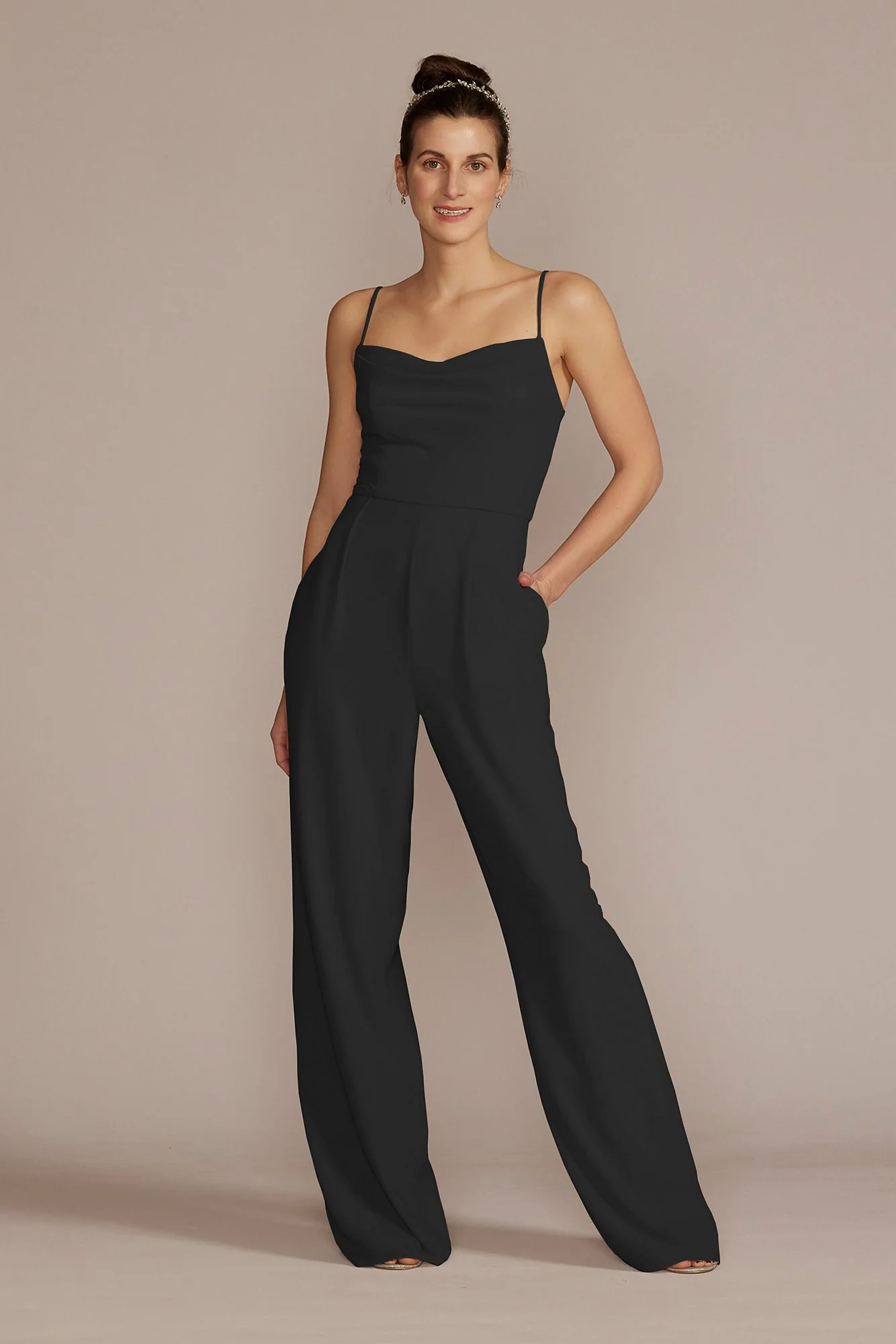 Chiffon Spaghetti Strap Jumpsuit - Image 12