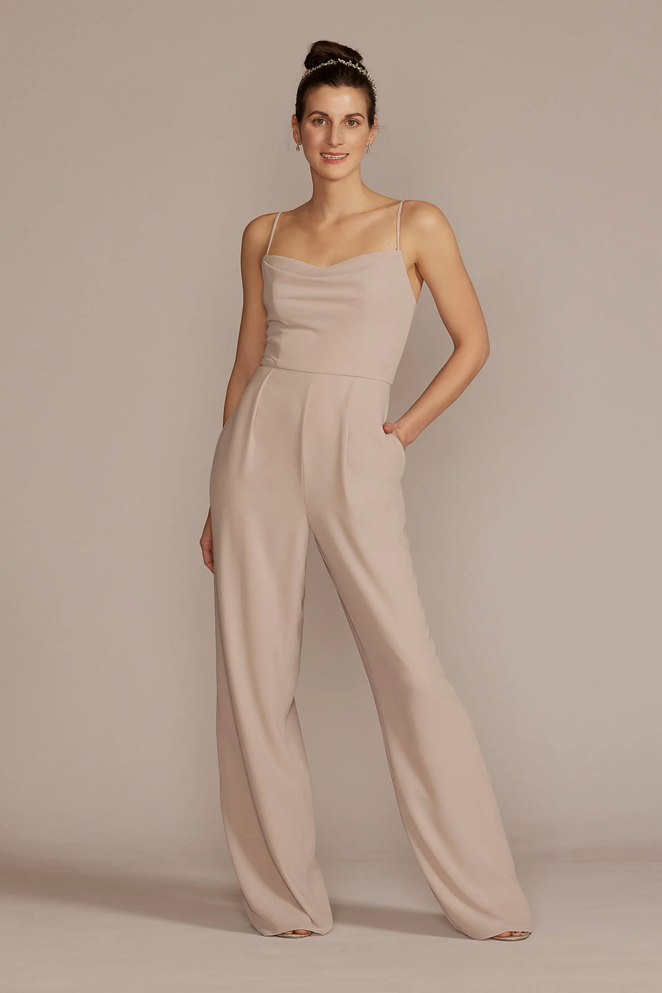 Chiffon Spaghetti Strap Jumpsuit - Image 13