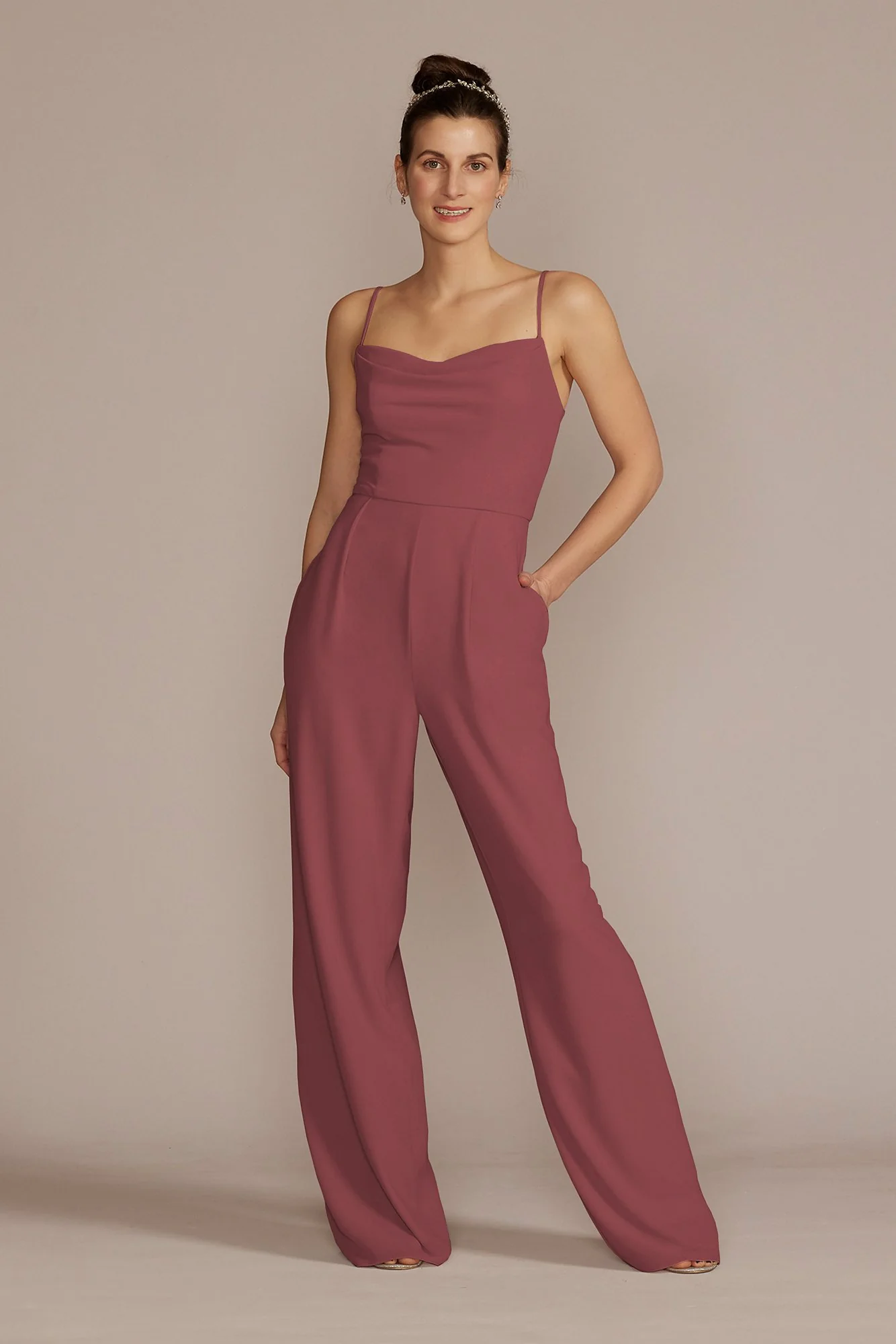 Chiffon Spaghetti Strap Jumpsuit - Image 14