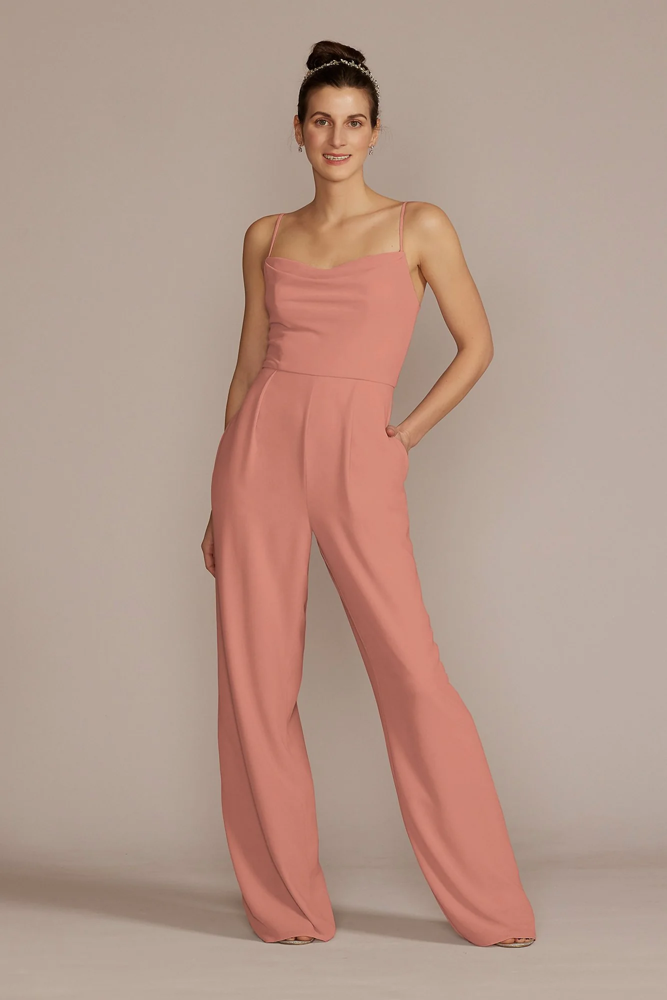 Chiffon Spaghetti Strap Jumpsuit - Image 16