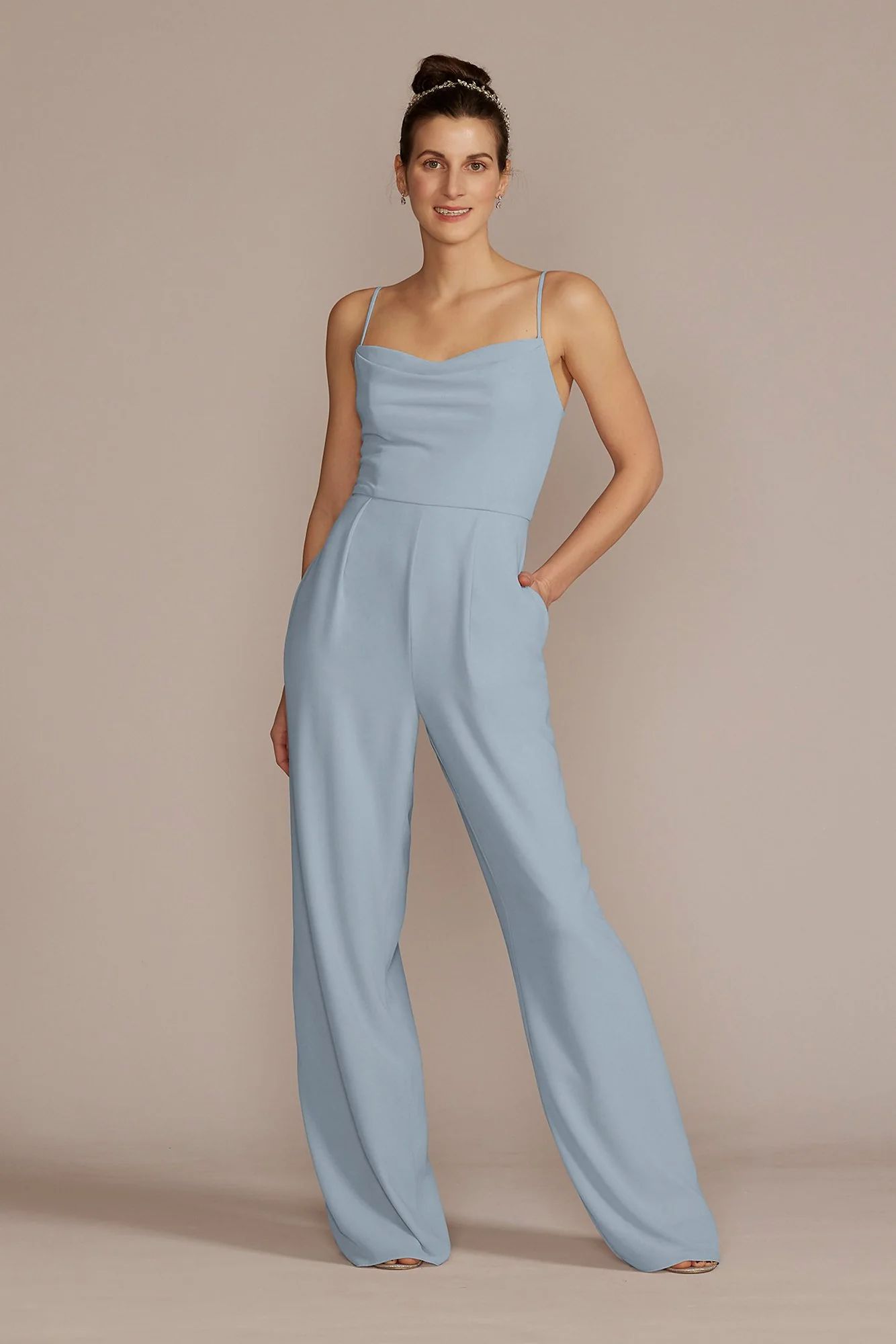 Chiffon Spaghetti Strap Jumpsuit - Image 18