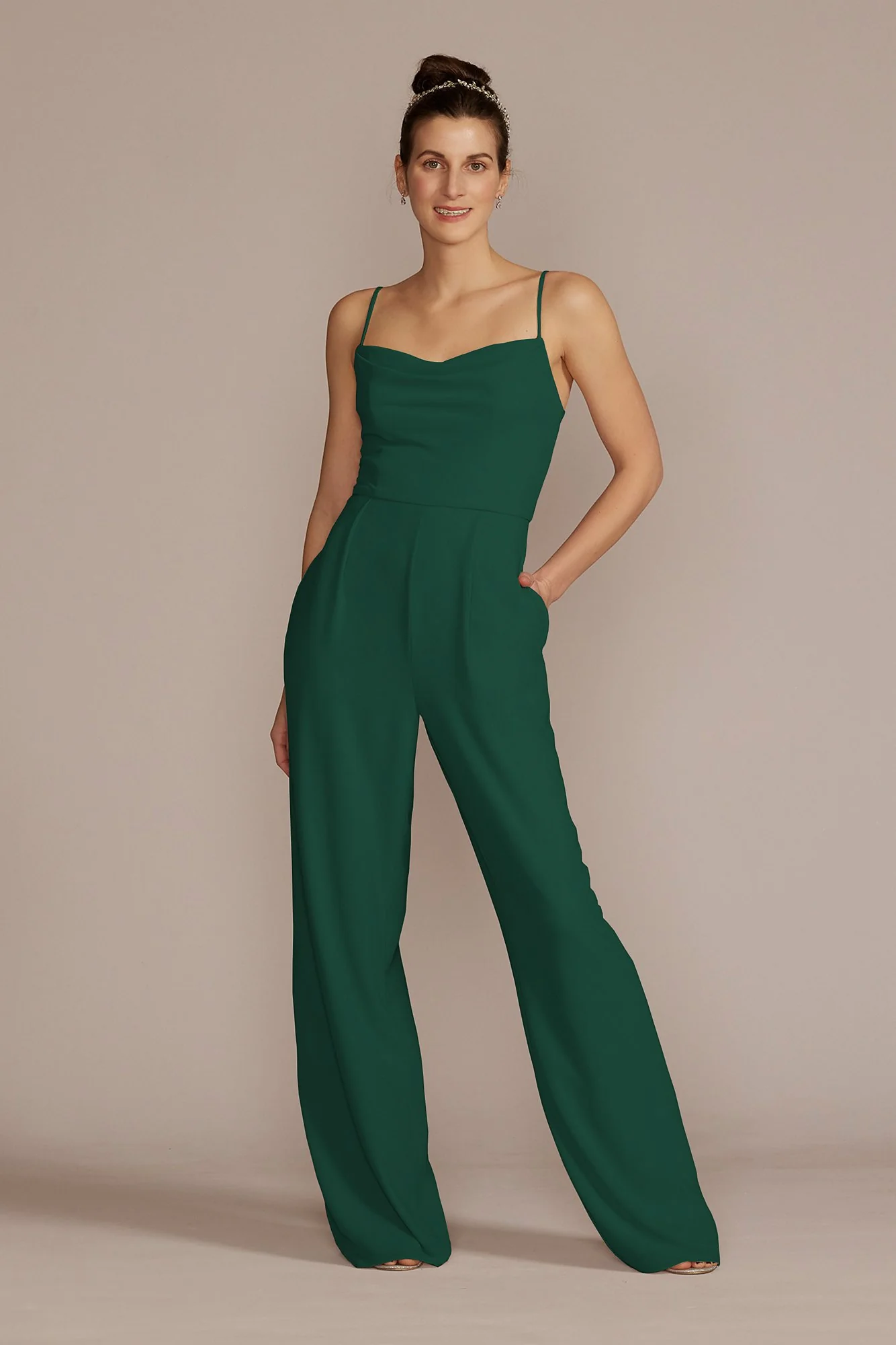 Chiffon Spaghetti Strap Jumpsuit - Image 21