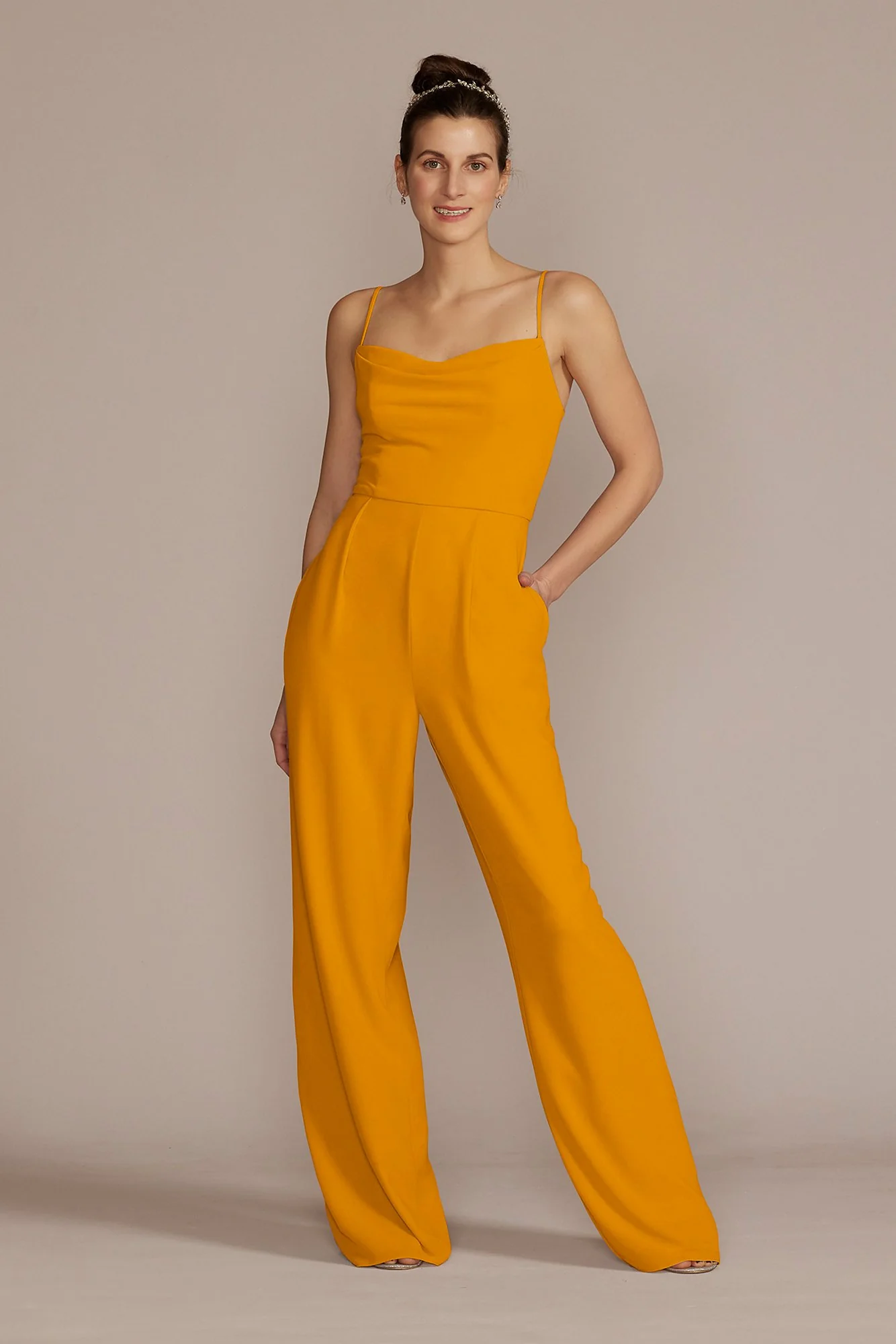 Chiffon Spaghetti Strap Jumpsuit - Image 24