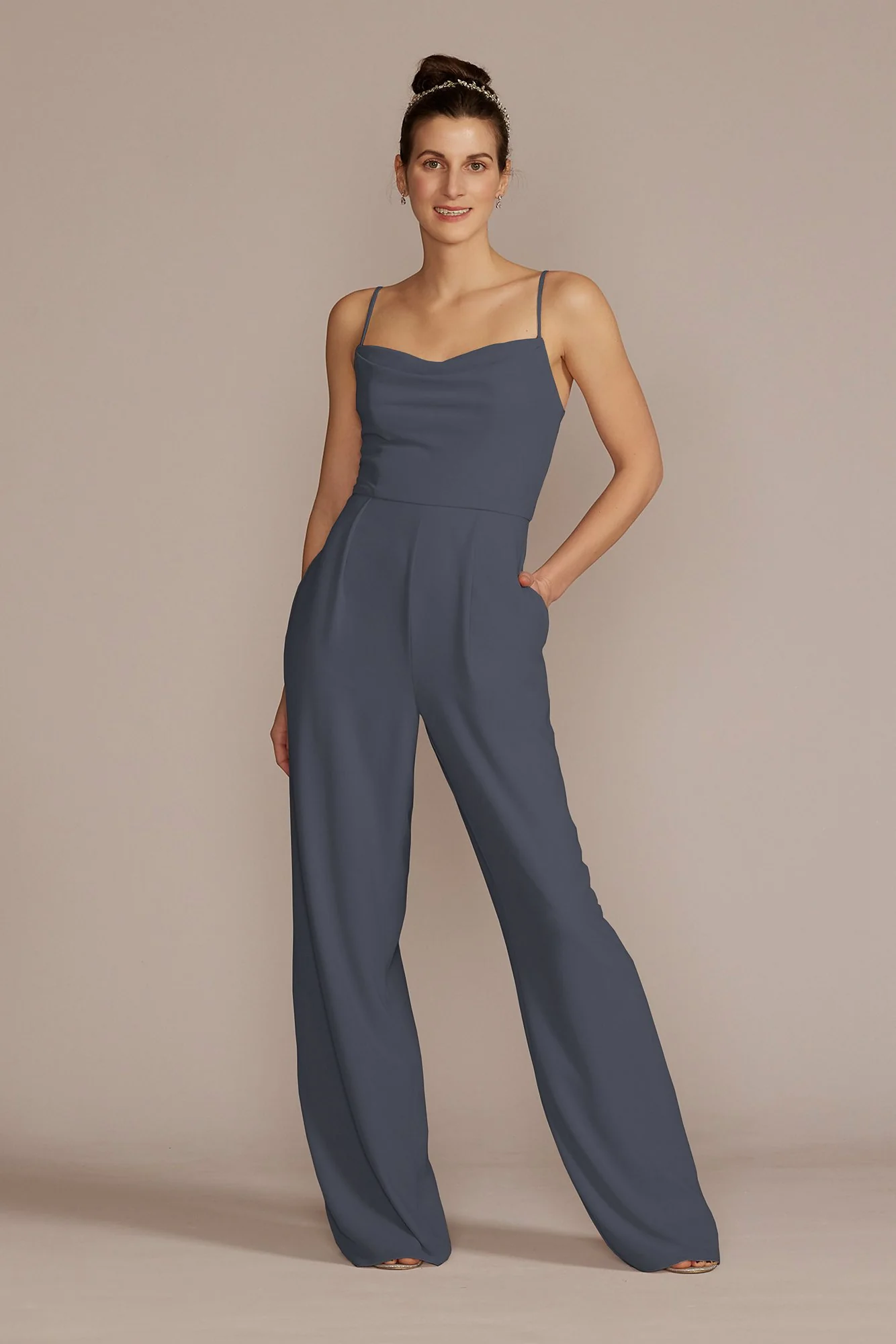 Chiffon Spaghetti Strap Jumpsuit - Image 26