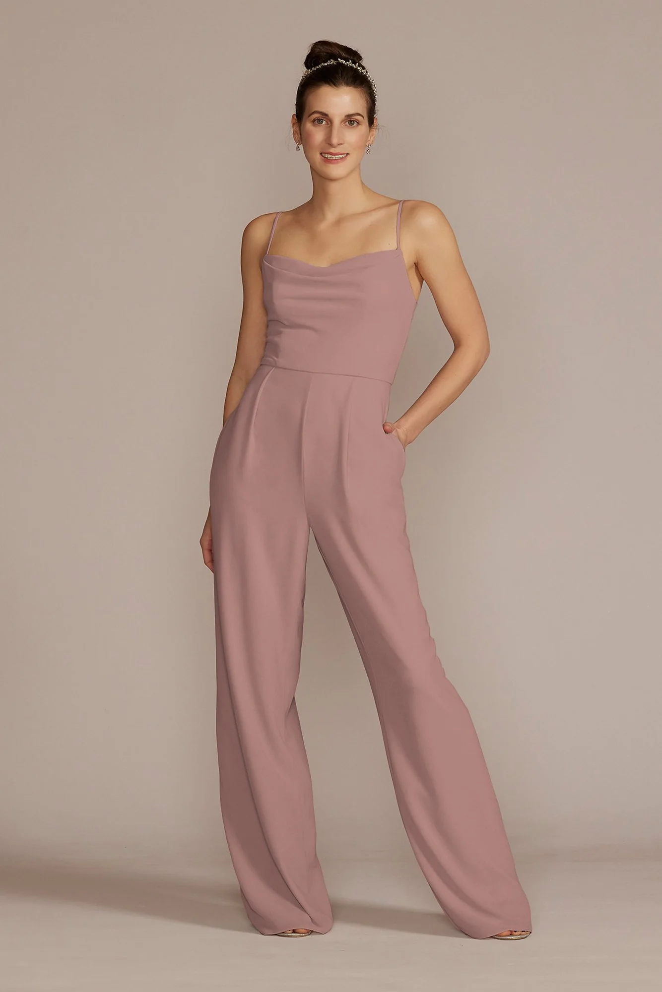 Chiffon Spaghetti Strap Jumpsuit - Image 27