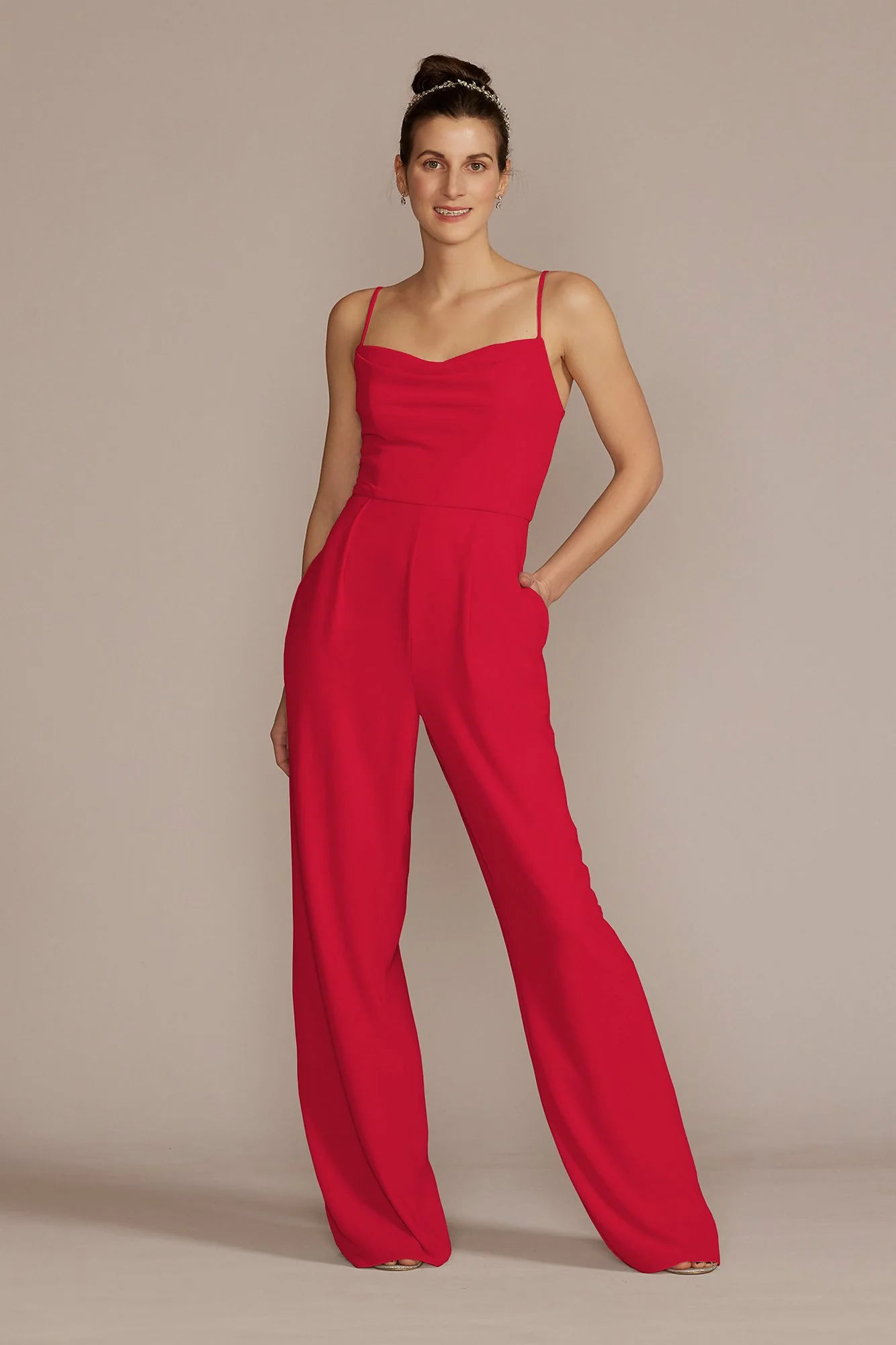 Chiffon Spaghetti Strap Jumpsuit - Image 31